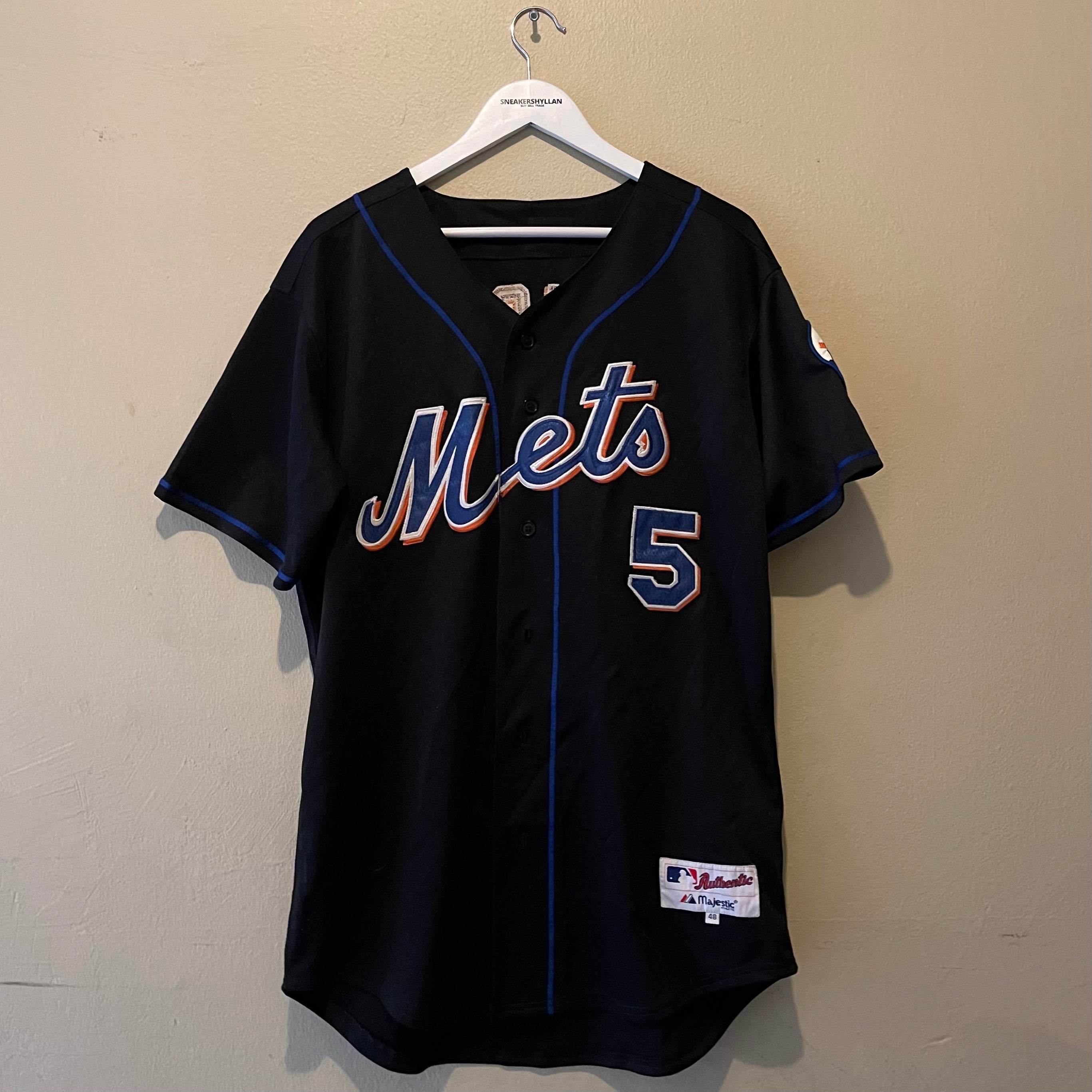 Majestic New York Mets Wright #5 Black Baseball Jersey