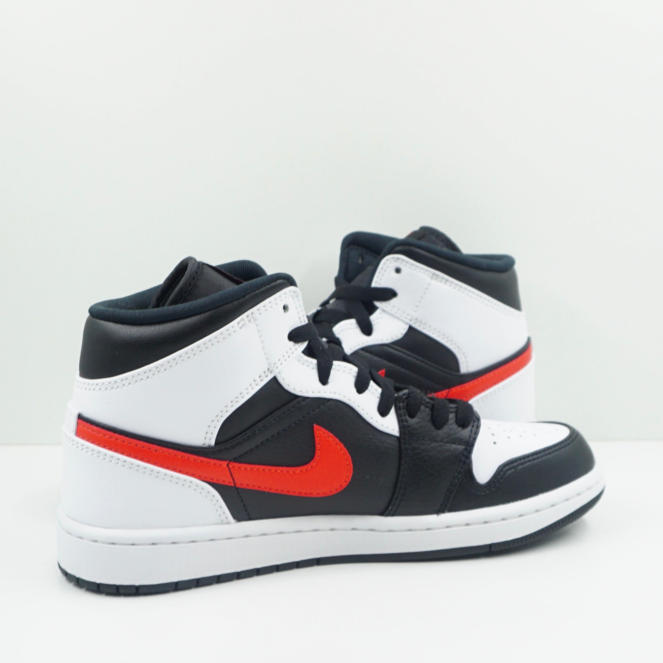 Jordan 1 Mid Black Chile Red White