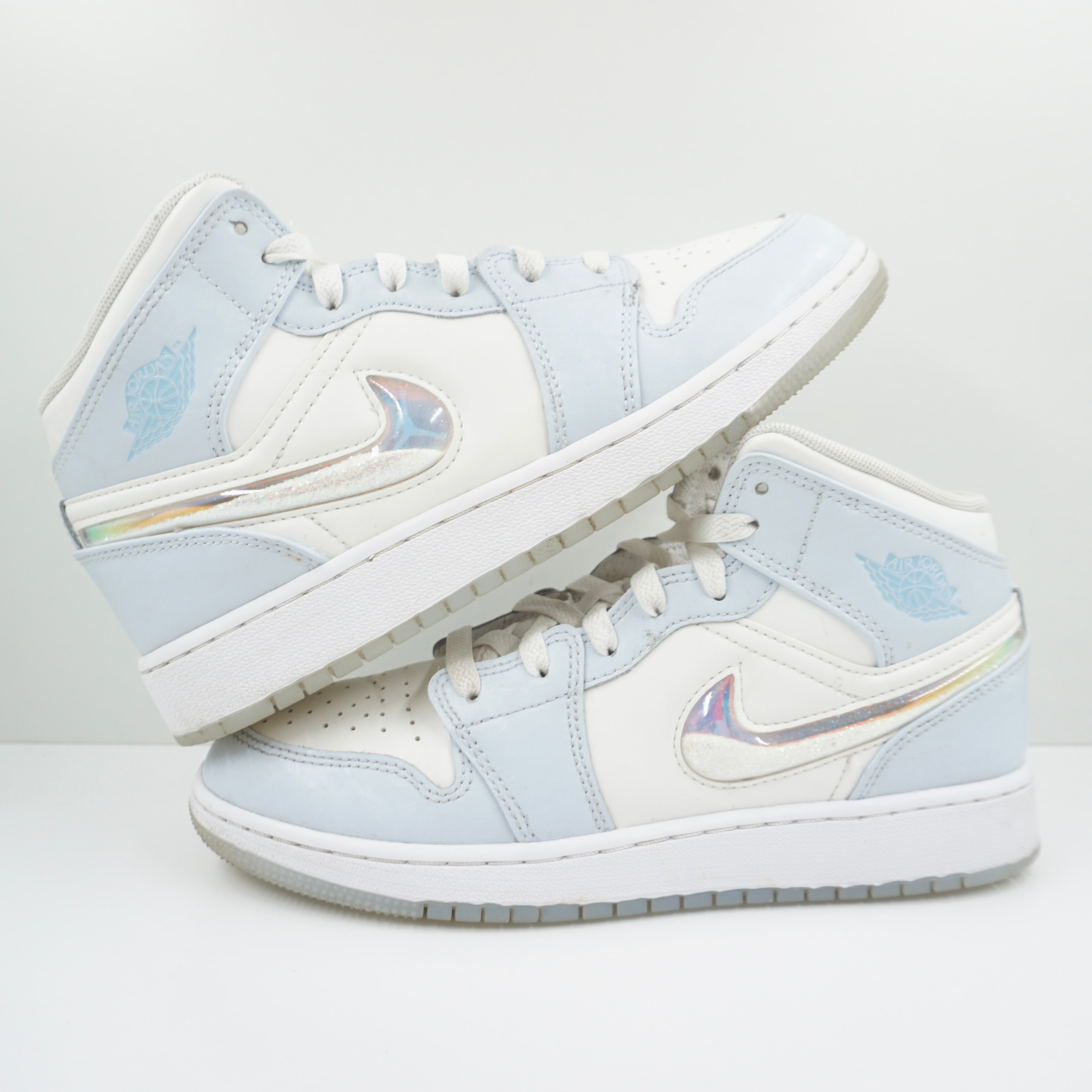 Jordan 1 Mid SE Glitter Swoosh (GS)