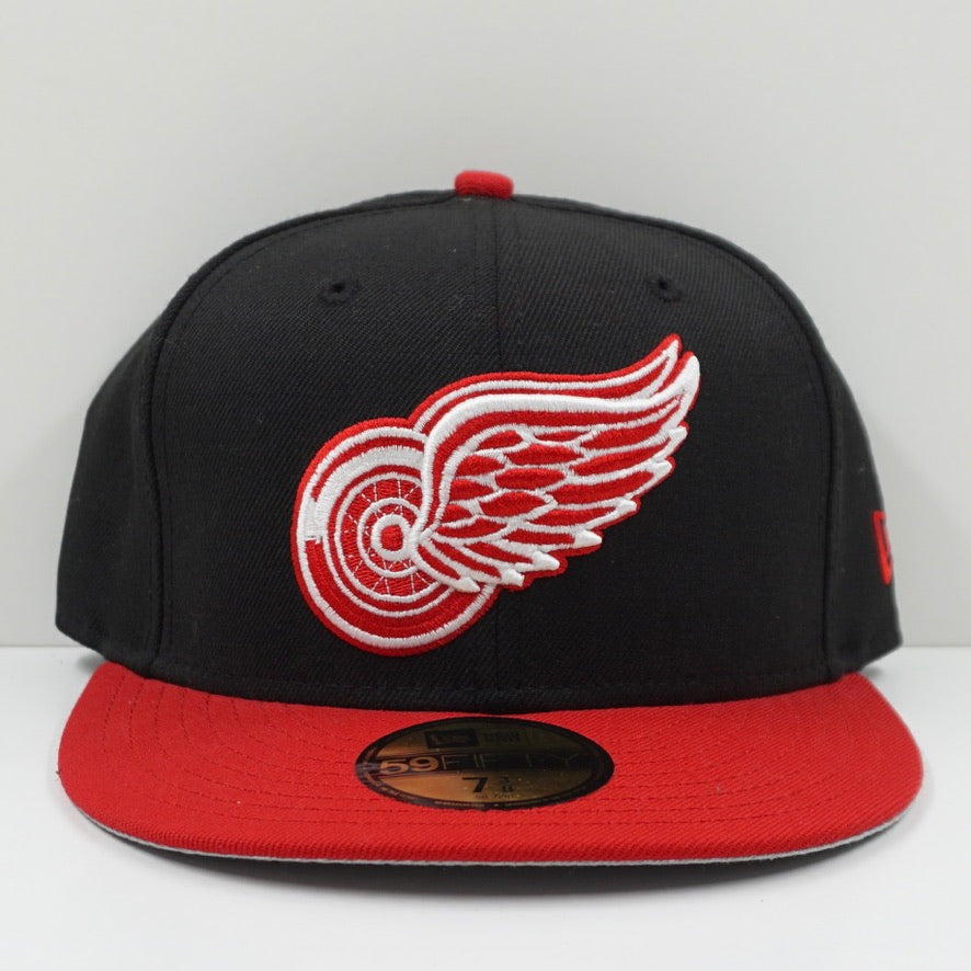 New Era Detroit Red Wings Black Red Fitted Cap