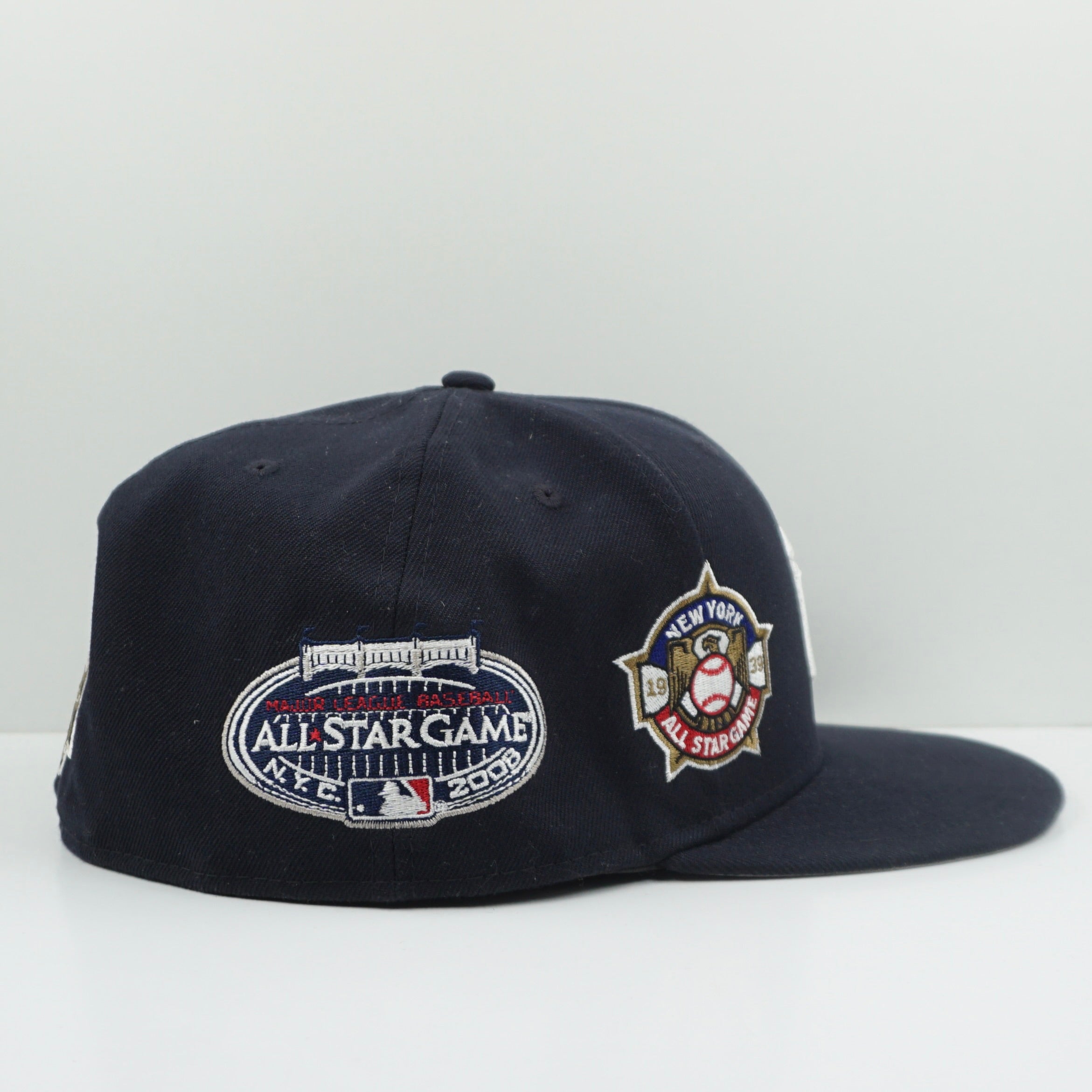 New Era Cooperstown Collection New York Yankees Multi Patch Navy White Fitted Cap