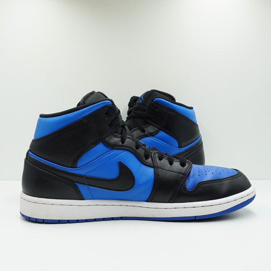 Jordan 1 Mid Black Royal Blue