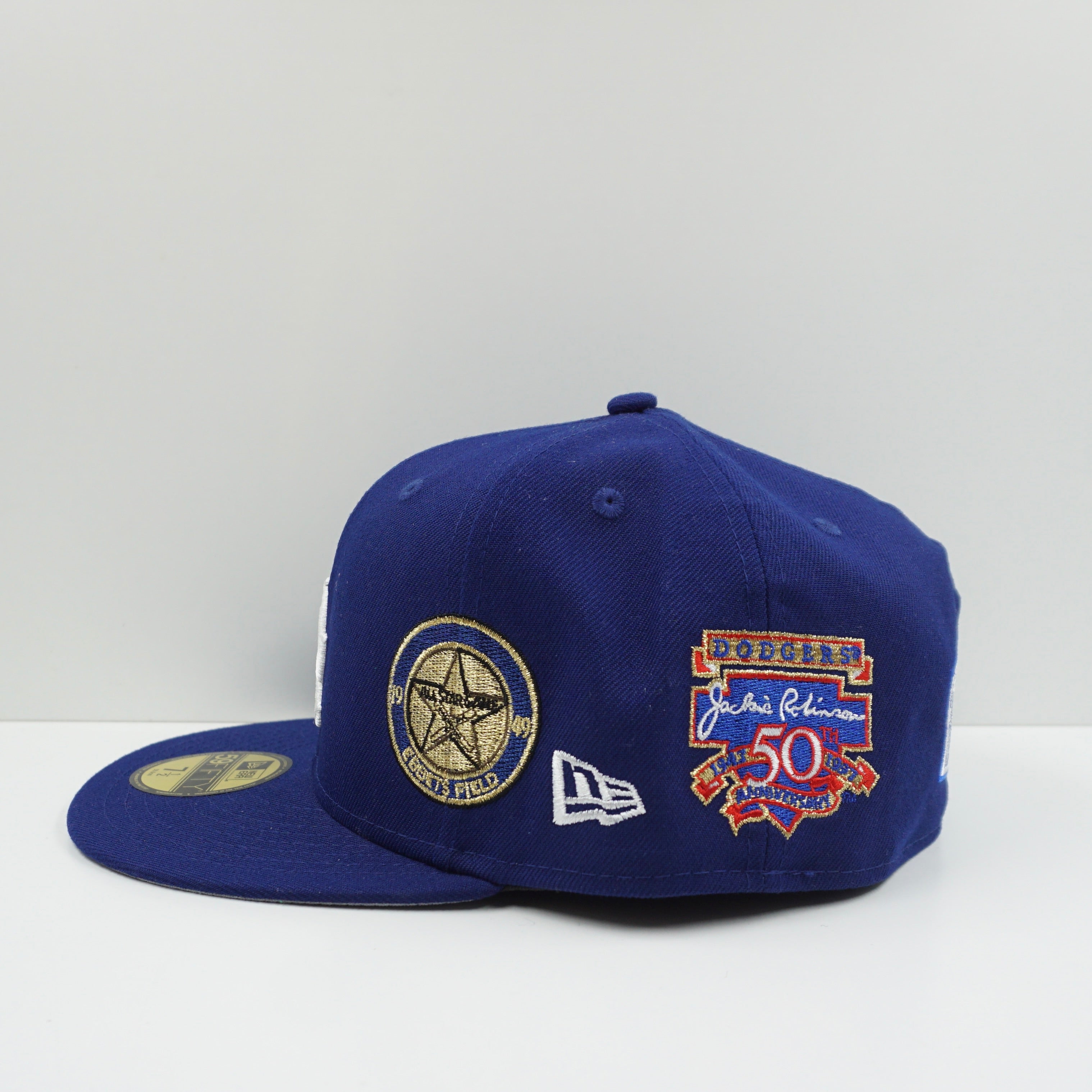 New Era Cooperstown Los Angeles Dodgers Multi Logo Fitted Cap