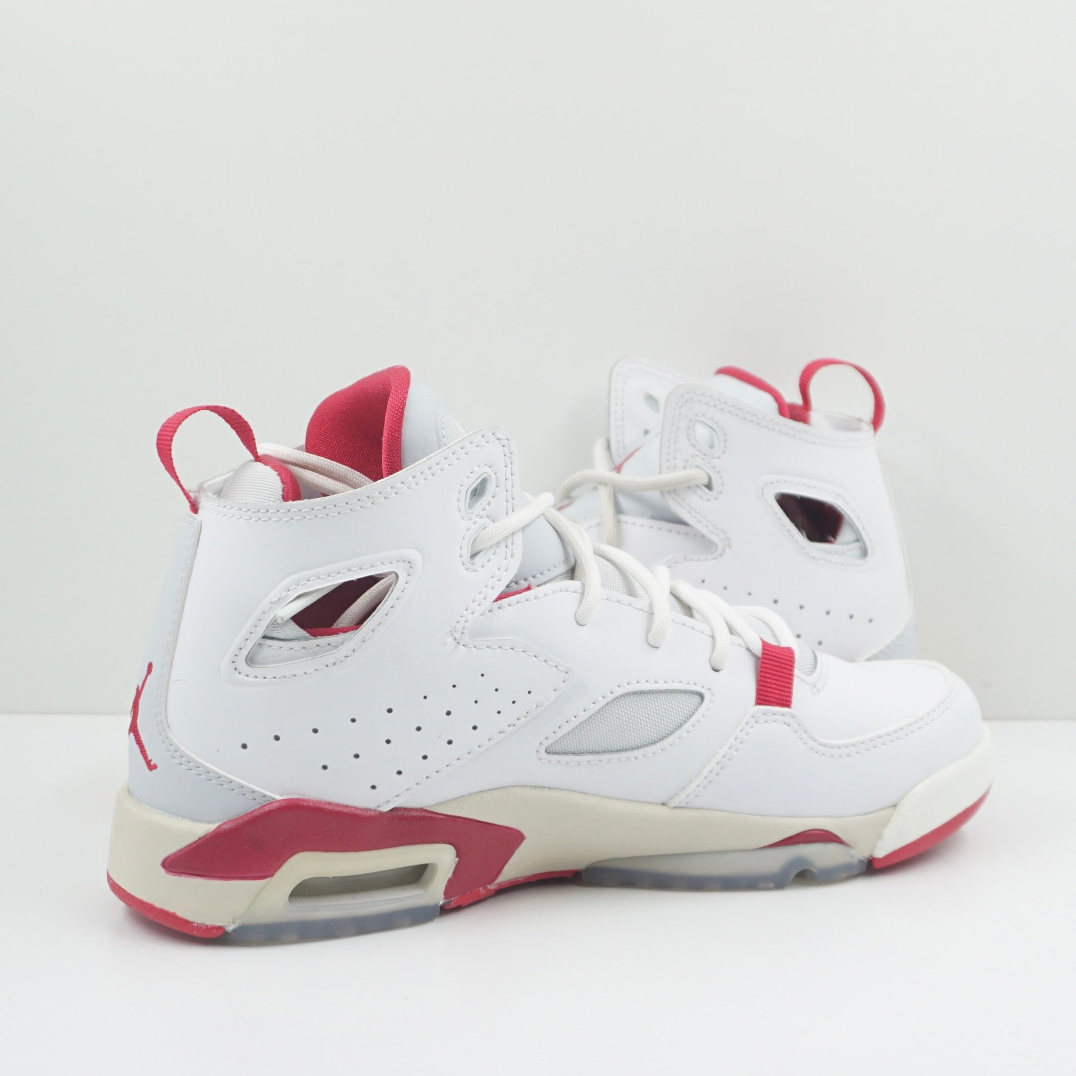Jordan Flight Club 91 White Pure Platinum Sail Mystic Hibiscus (GS)