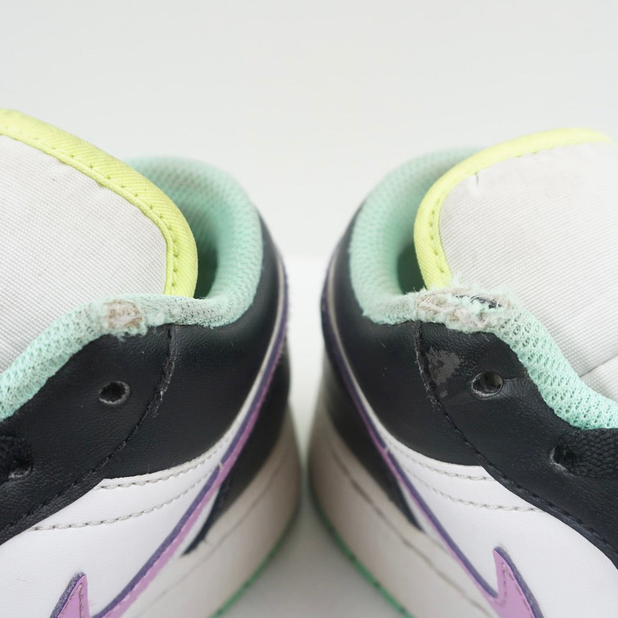 Jordan 1 Low Green Glow Violet Shock (GS)