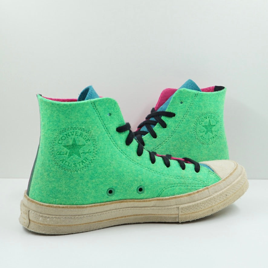Converse Chuck Taylor All Star 70 Hi JW Anderson Felt Fuchsia Purple Island Green