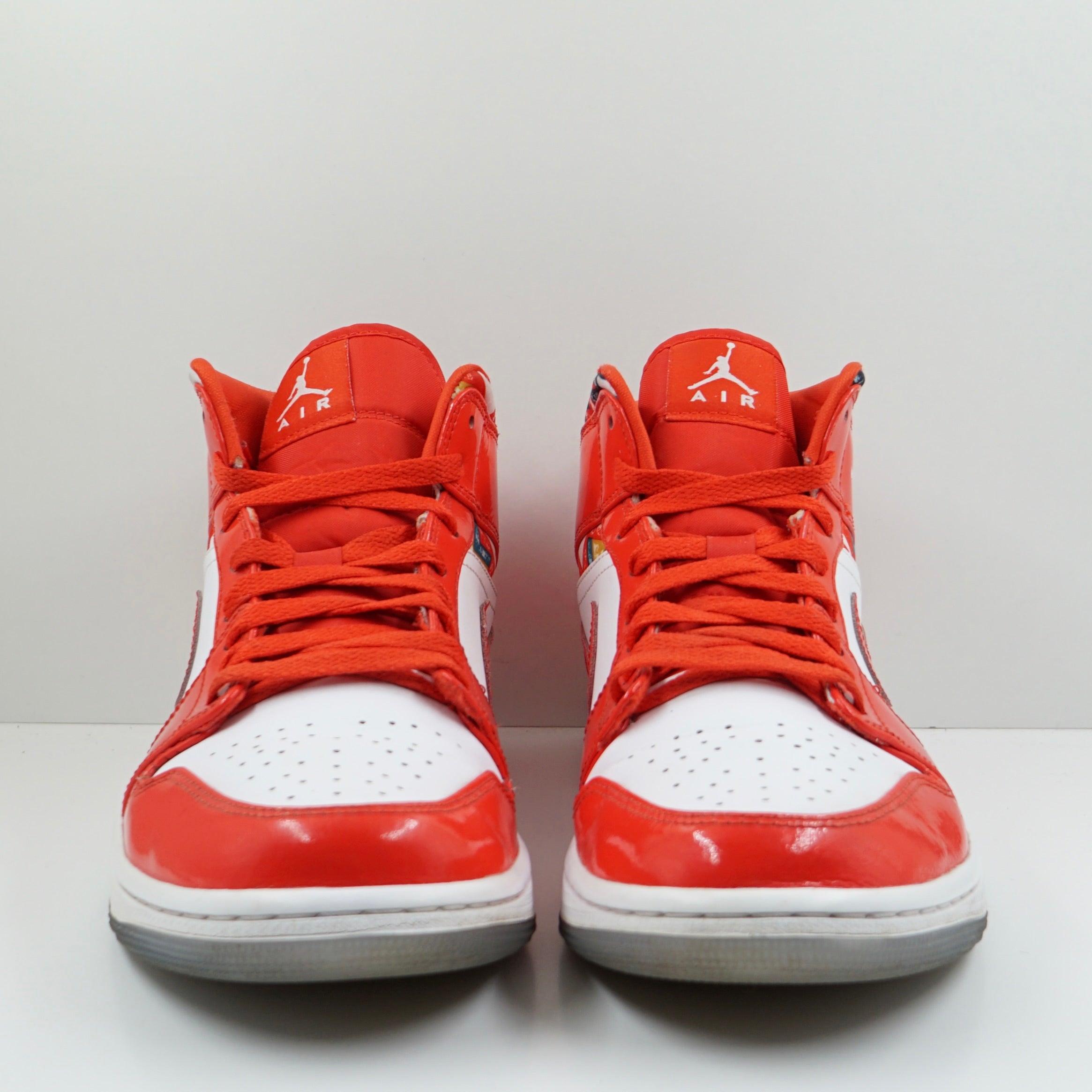 Jordan 1 Mid Barcelona Sweater Red Patent