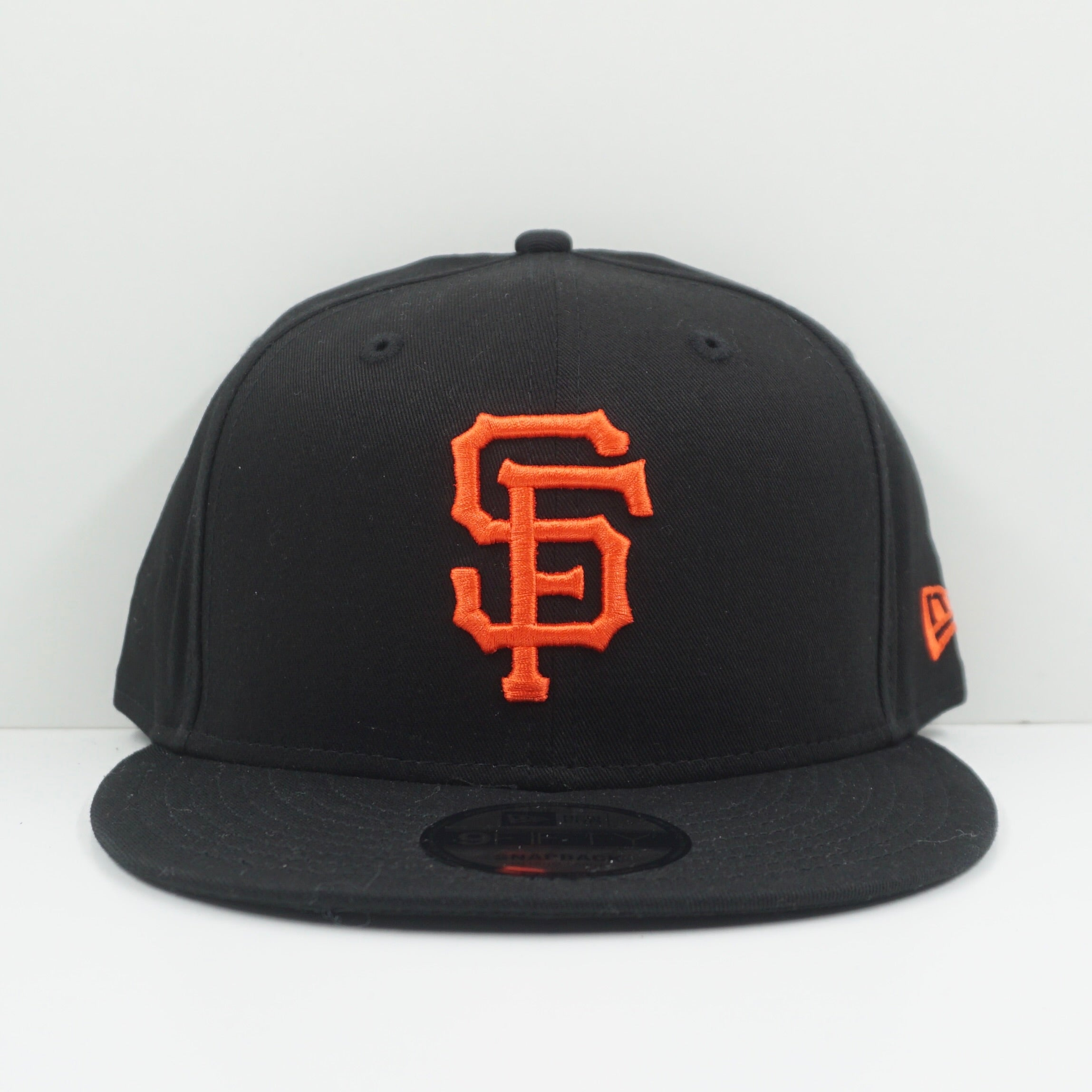 New Era San Francisco Giants Black Orange Snapback Cap