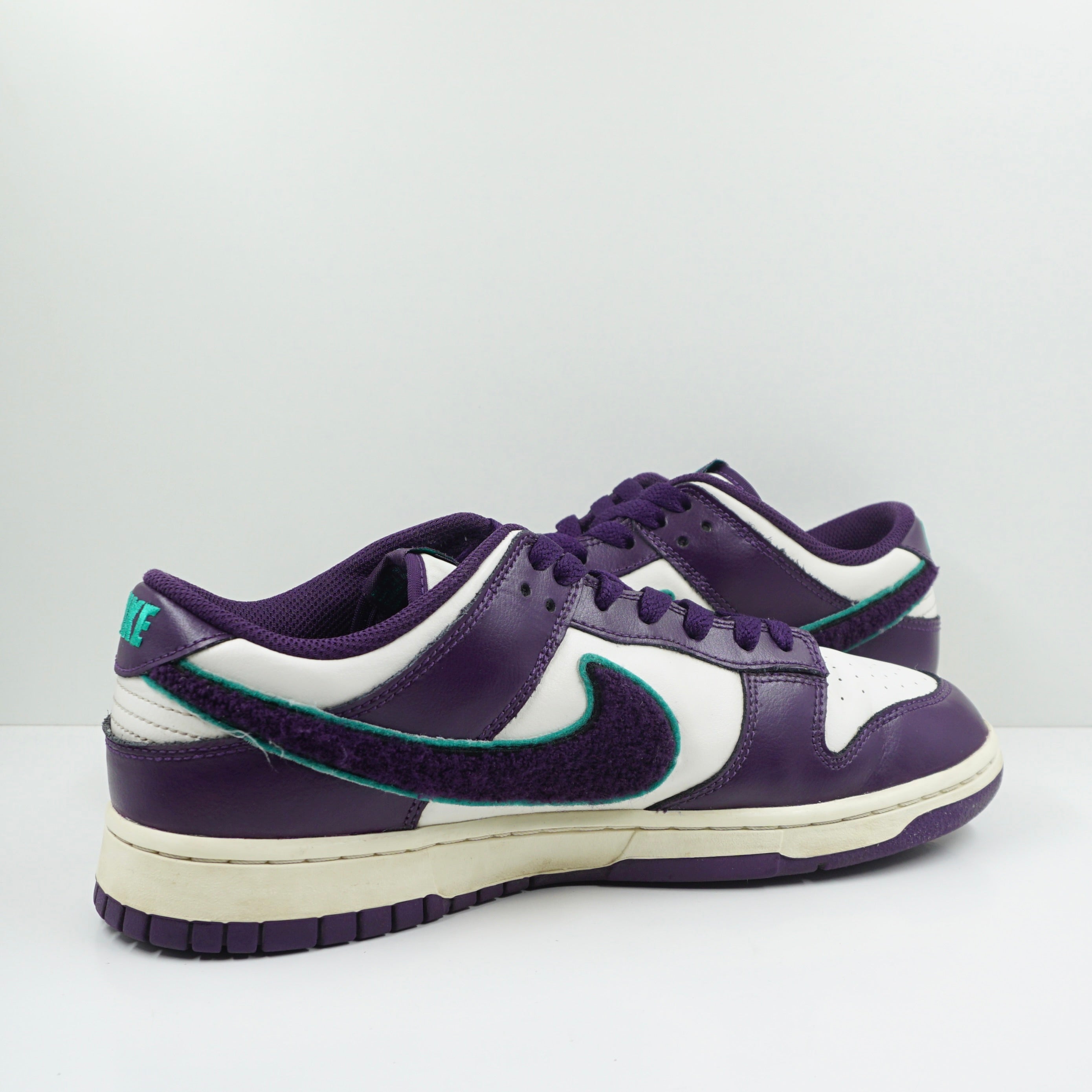 Nike Dunk Low Chenille Swoosh Sail Grand Purple