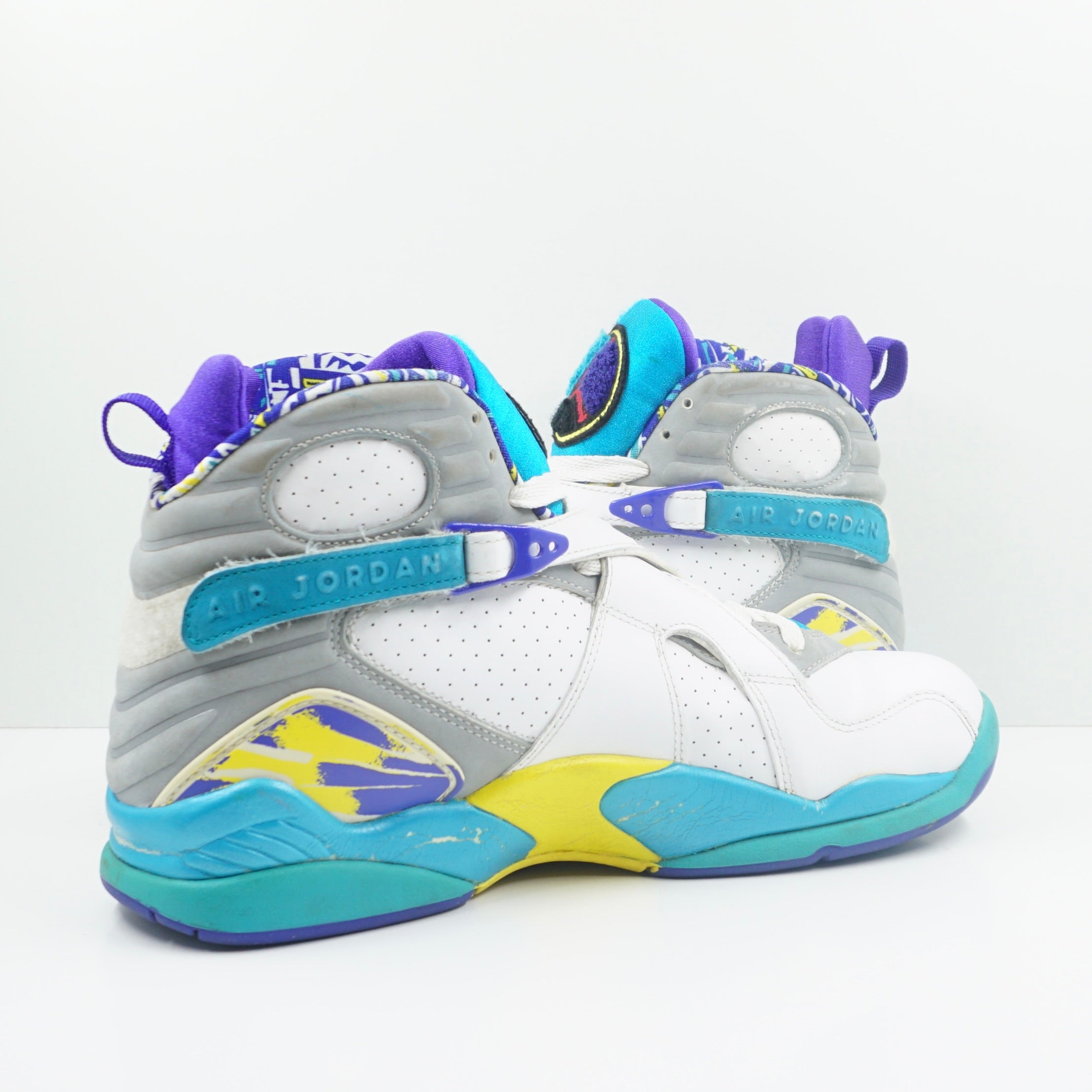 Vintage Jordan 8 Retro White Aqua (2007) (W)