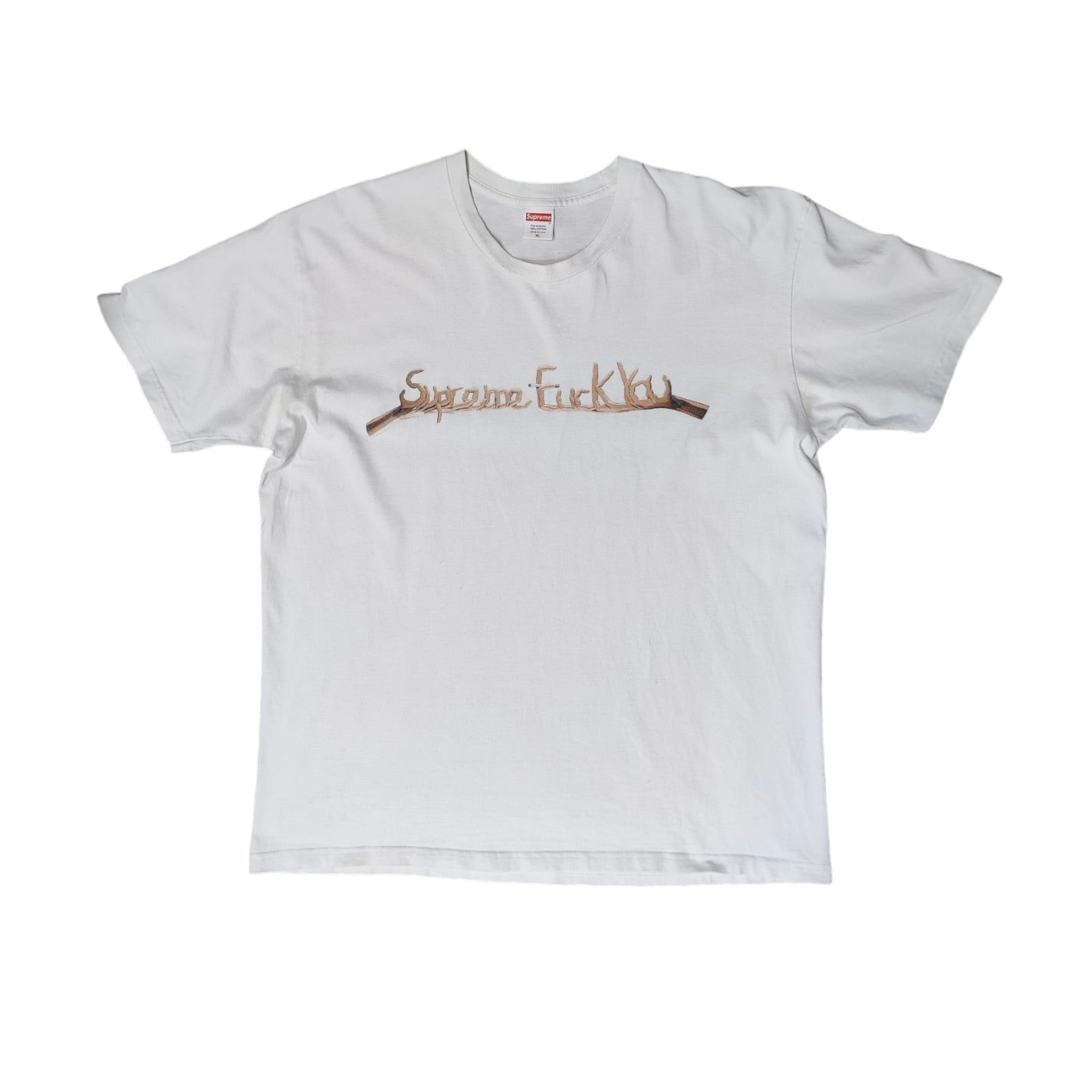Supreme Fuck You White Tshirt