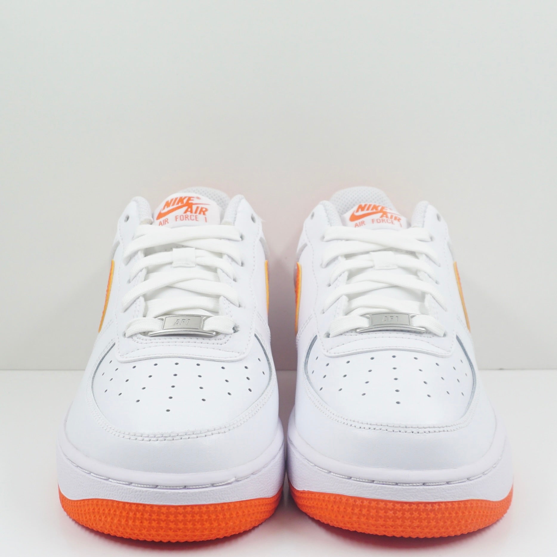 Nike Air Force 1 Low White Safety Orange (GS)