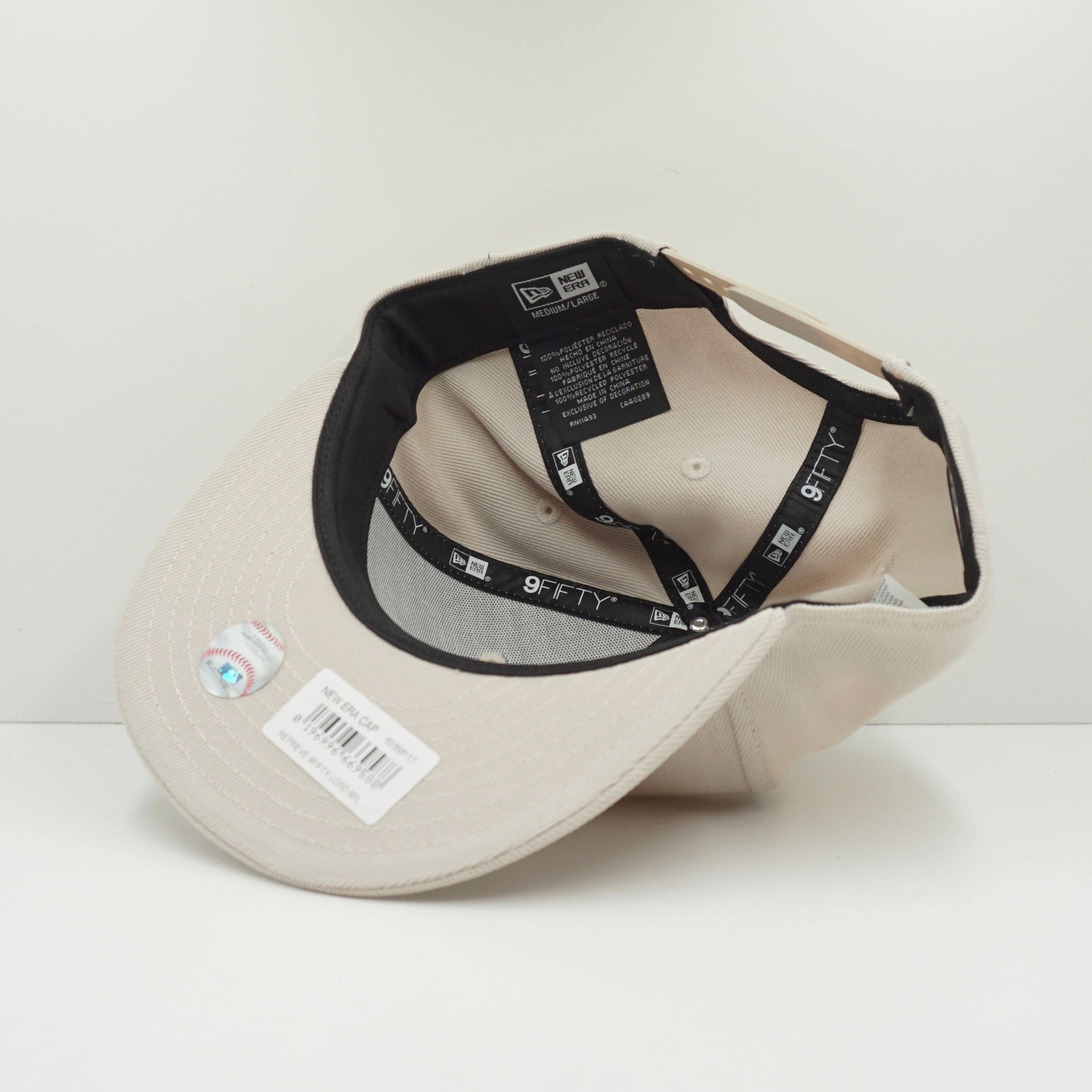 New Era Los Angeles Dodgers Beige White Snapback Cap