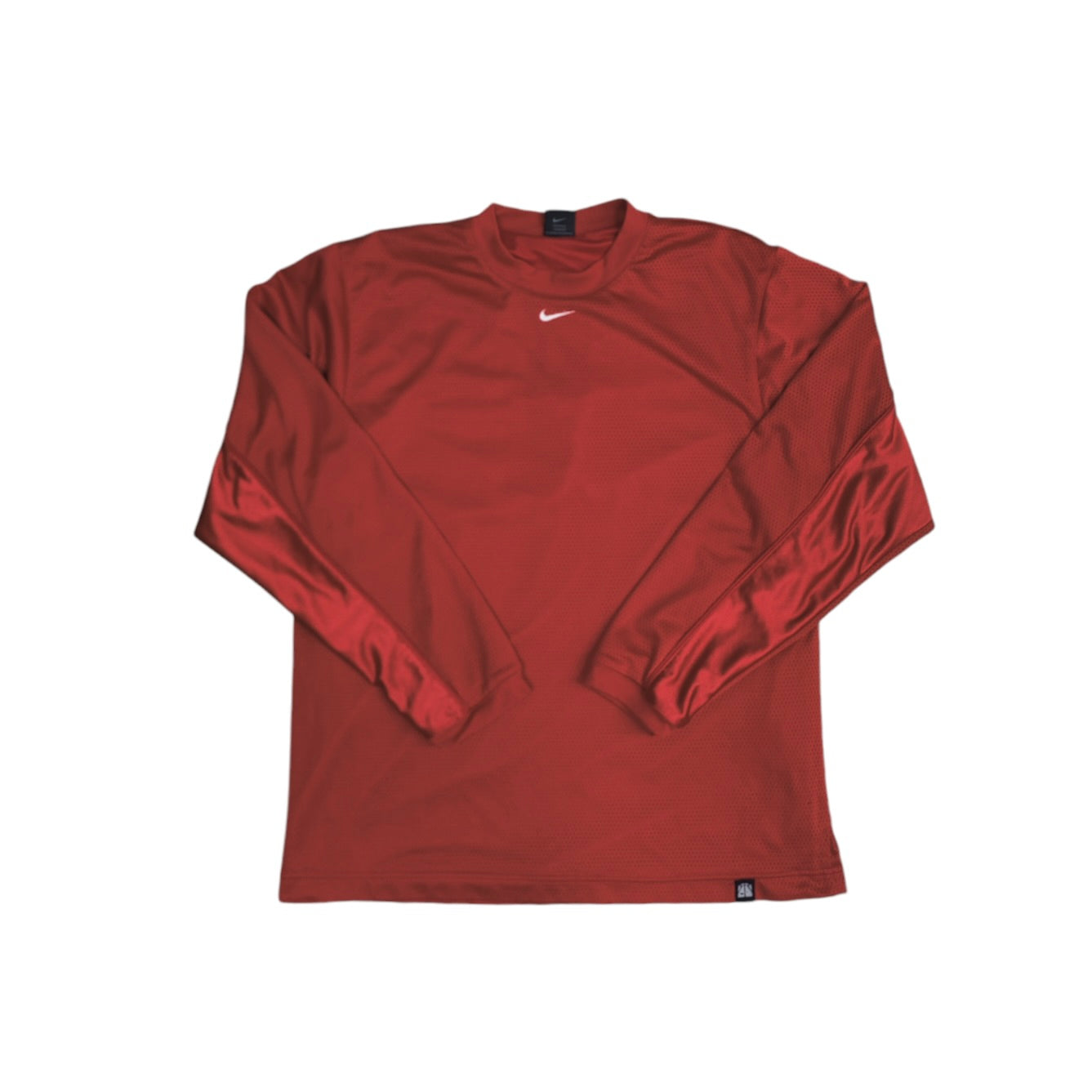 Nike Hoops Durasheen Red Mesh Long Sleeve