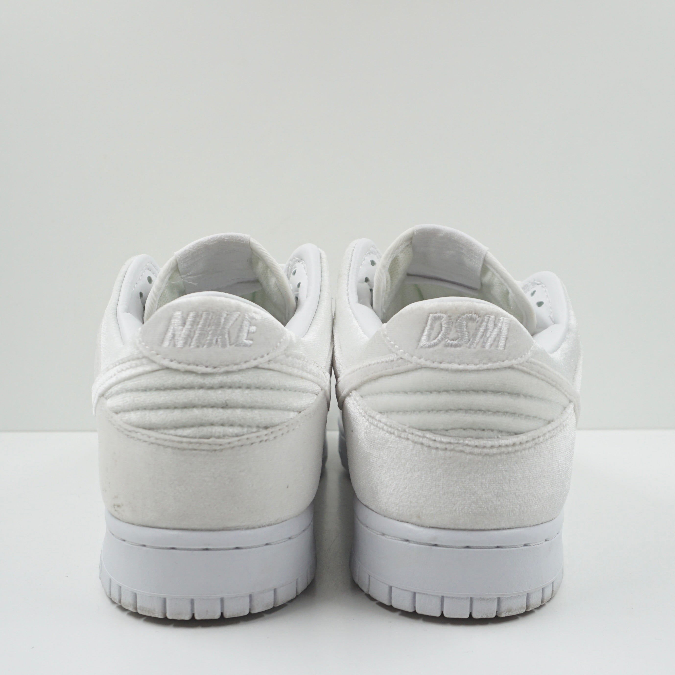 Nike Dunk Low Dover Street Market Triple White Velvet