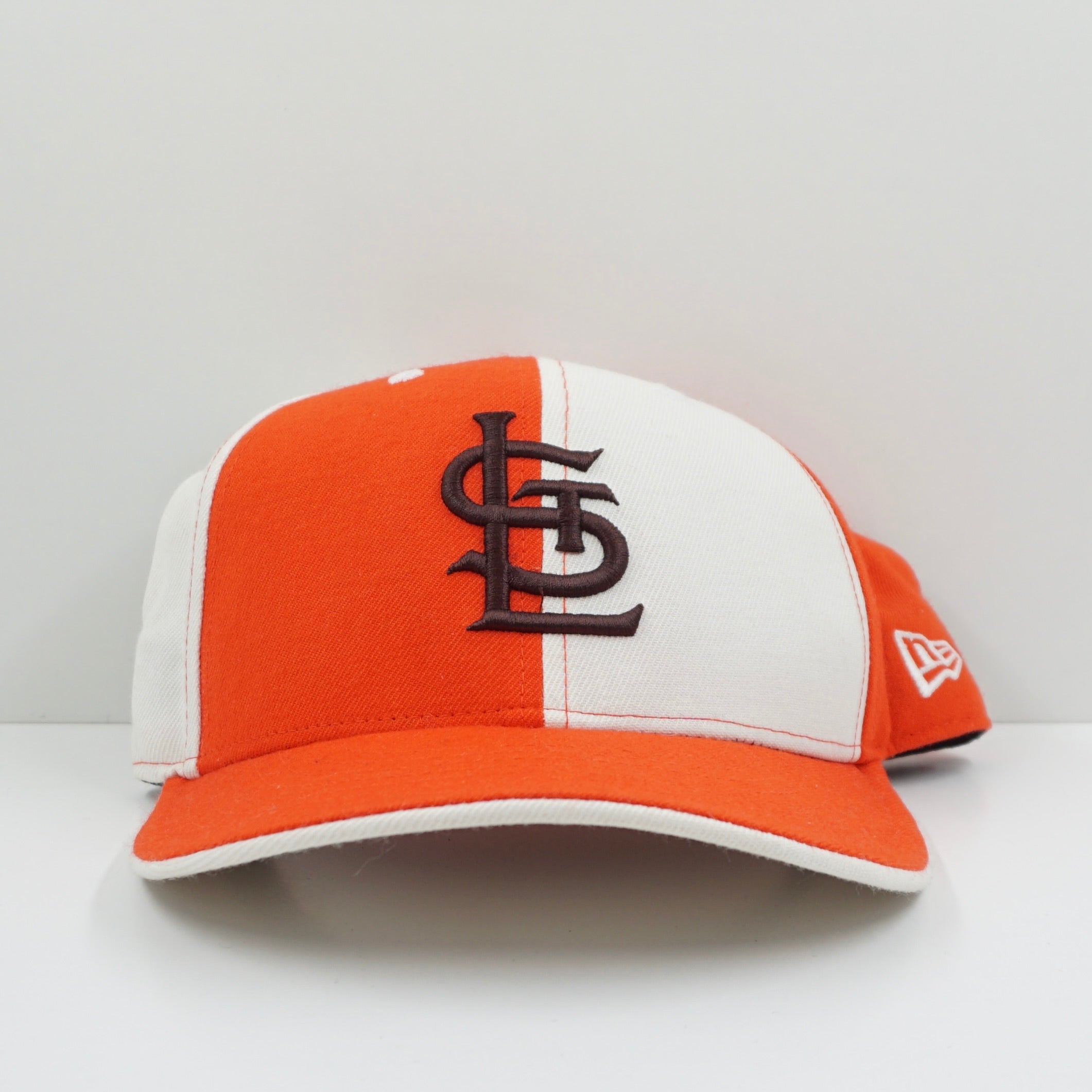 New Era Cooperstown Collection St Louis Cardinals White Orange Fitted Cap