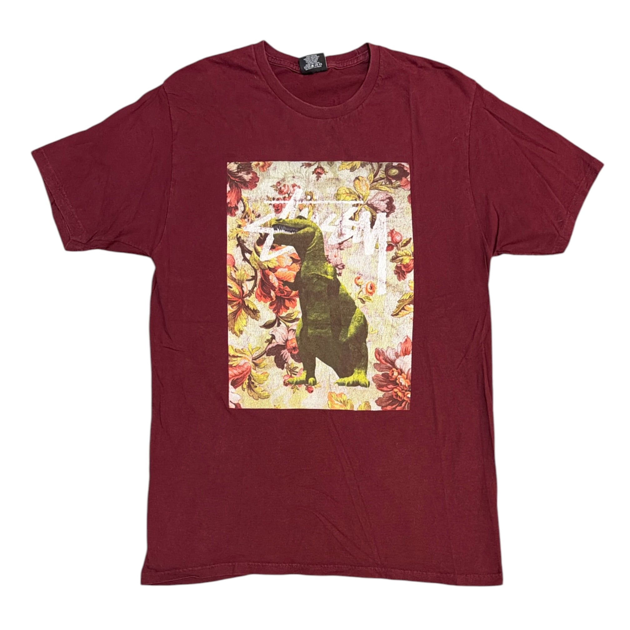 Stussy T-Rex Burgundy Tshirt
