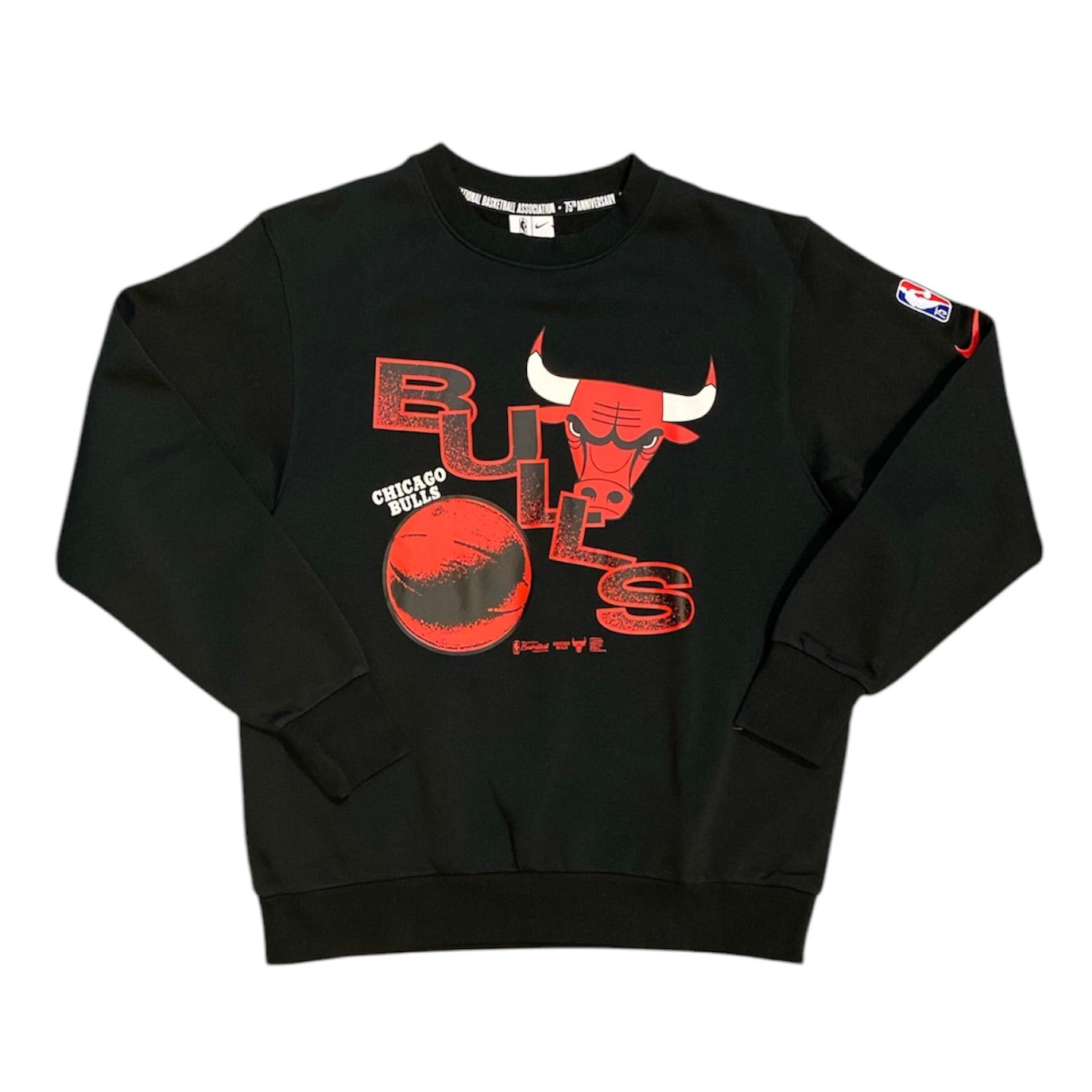 Nike Chicago Bulls Black Red Crewneck