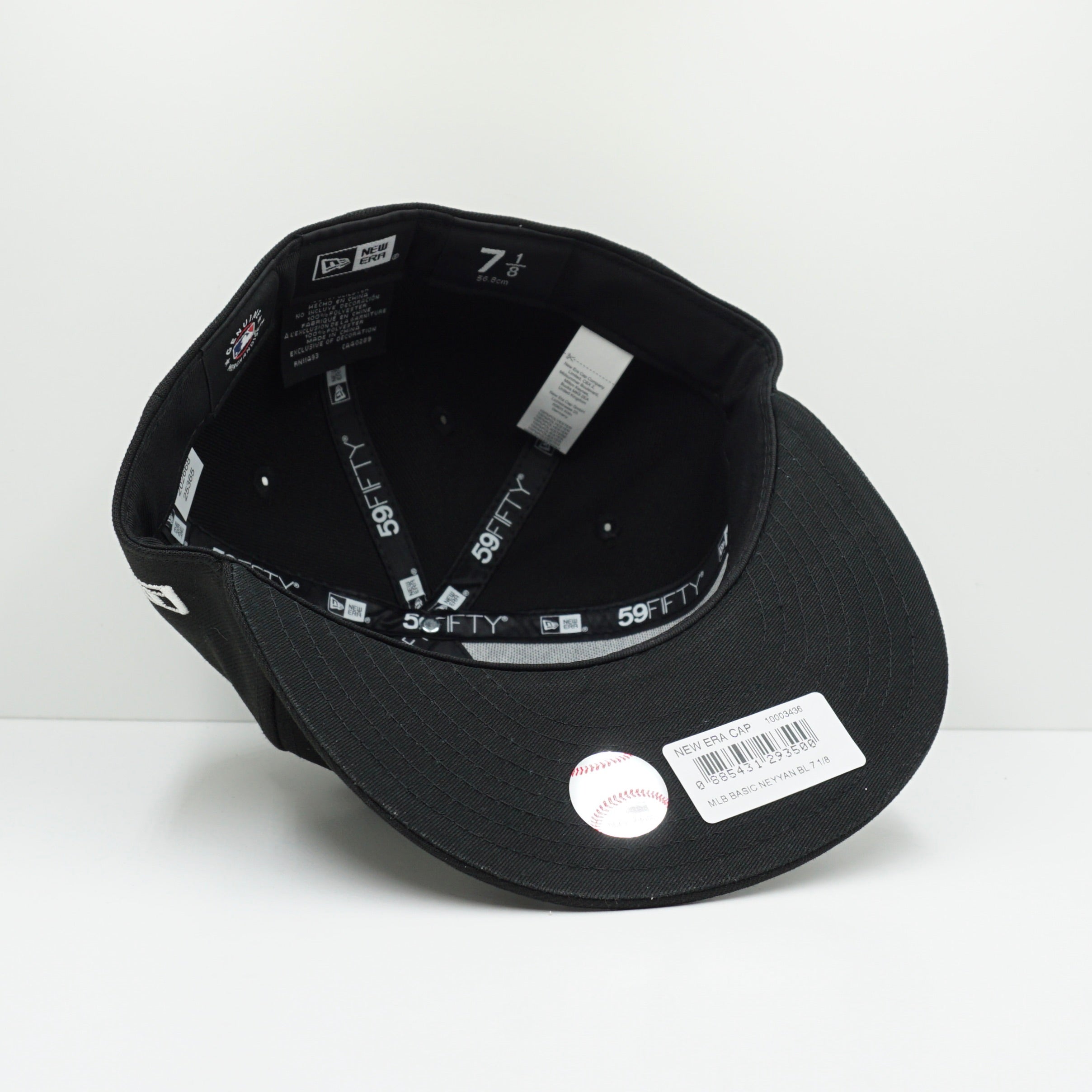 New Era New York Yankees Black White Fitted Cap