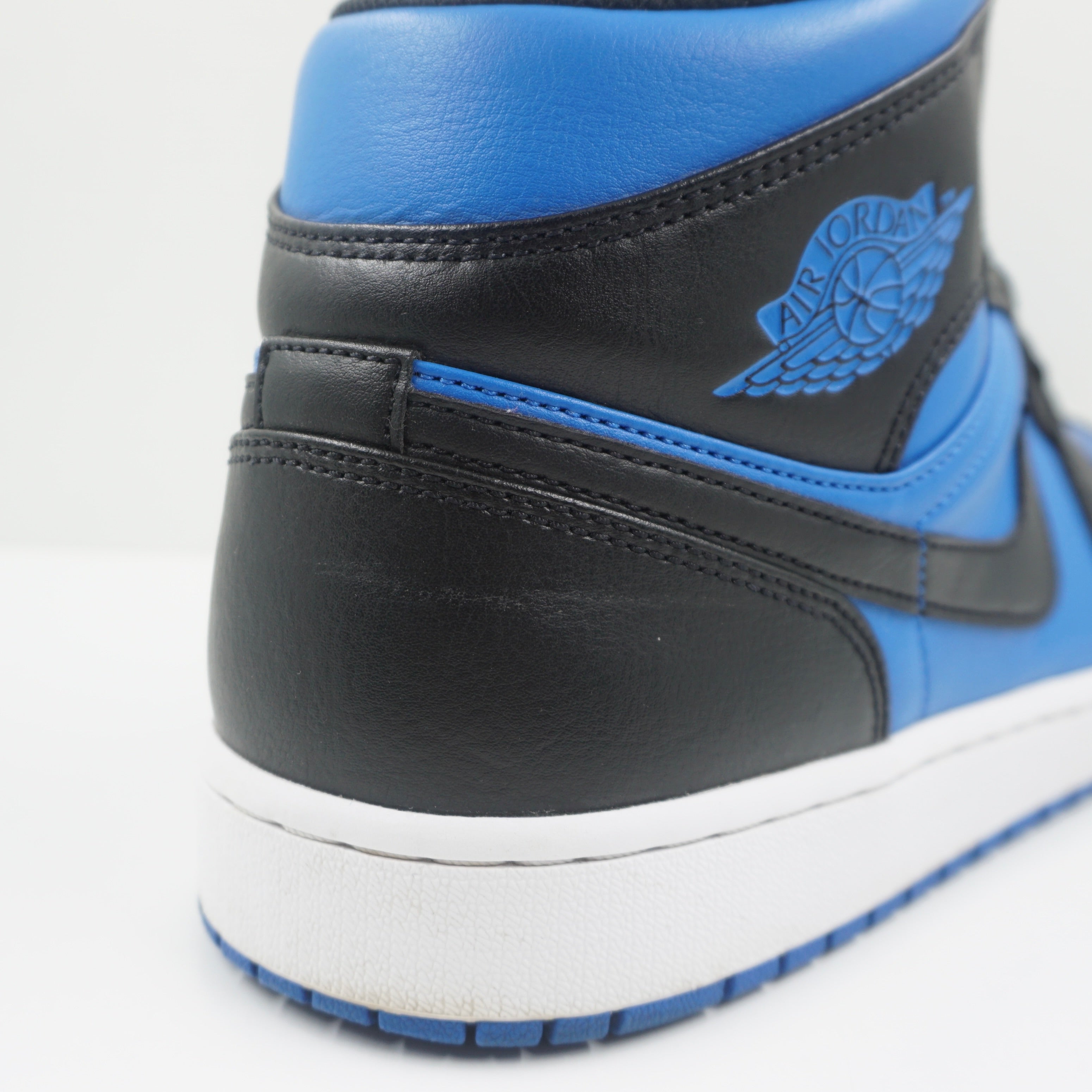 Jordan 1 Mid Black Royal Blue