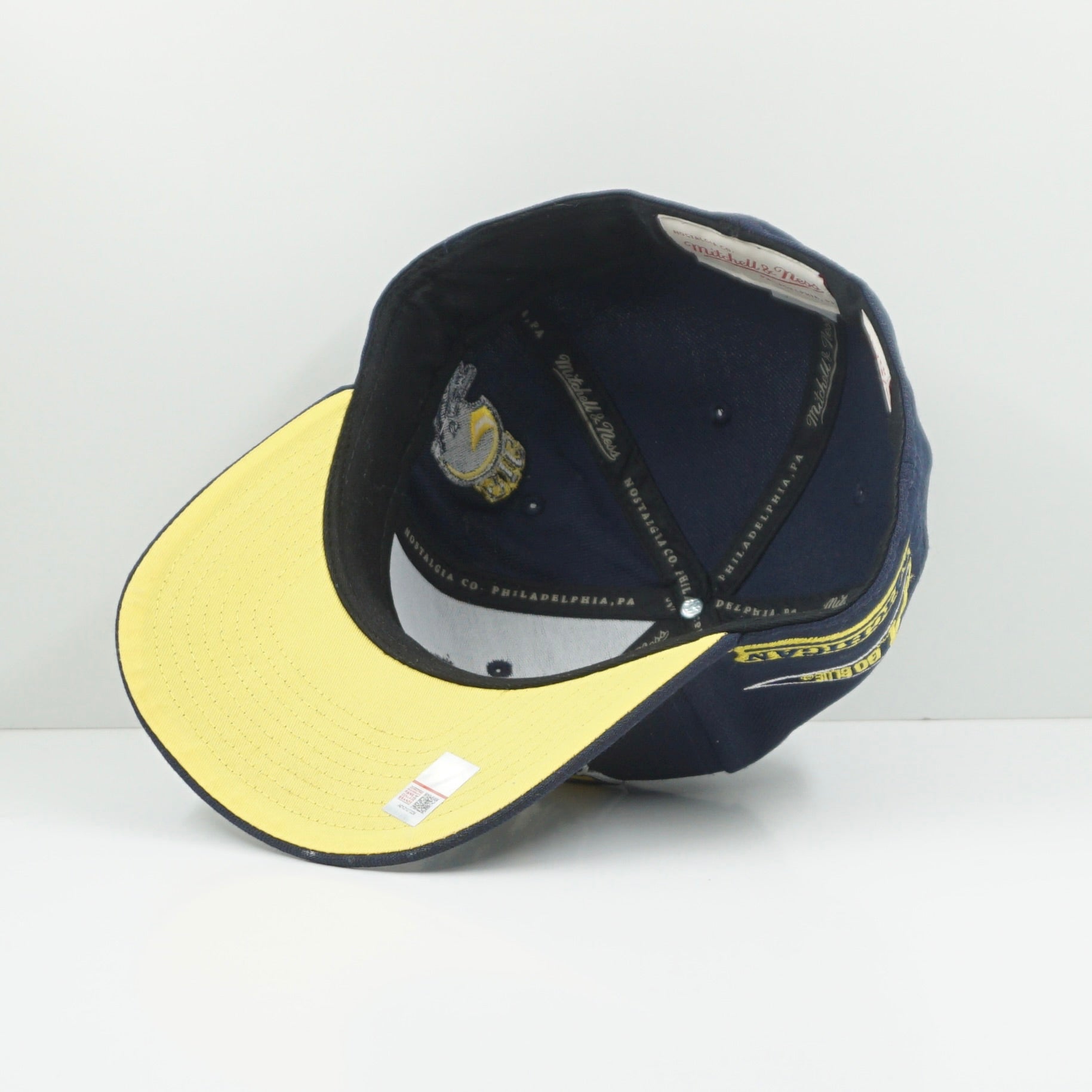 Mitchell & Ness Michigan Wolverines Multi Logo Fitted Cap