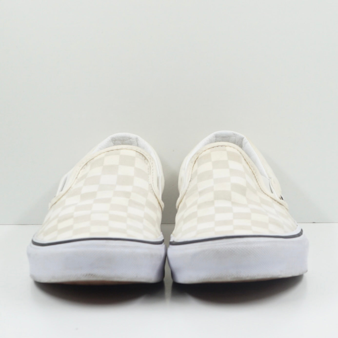 Vans Slip On Checkerboard Beige White