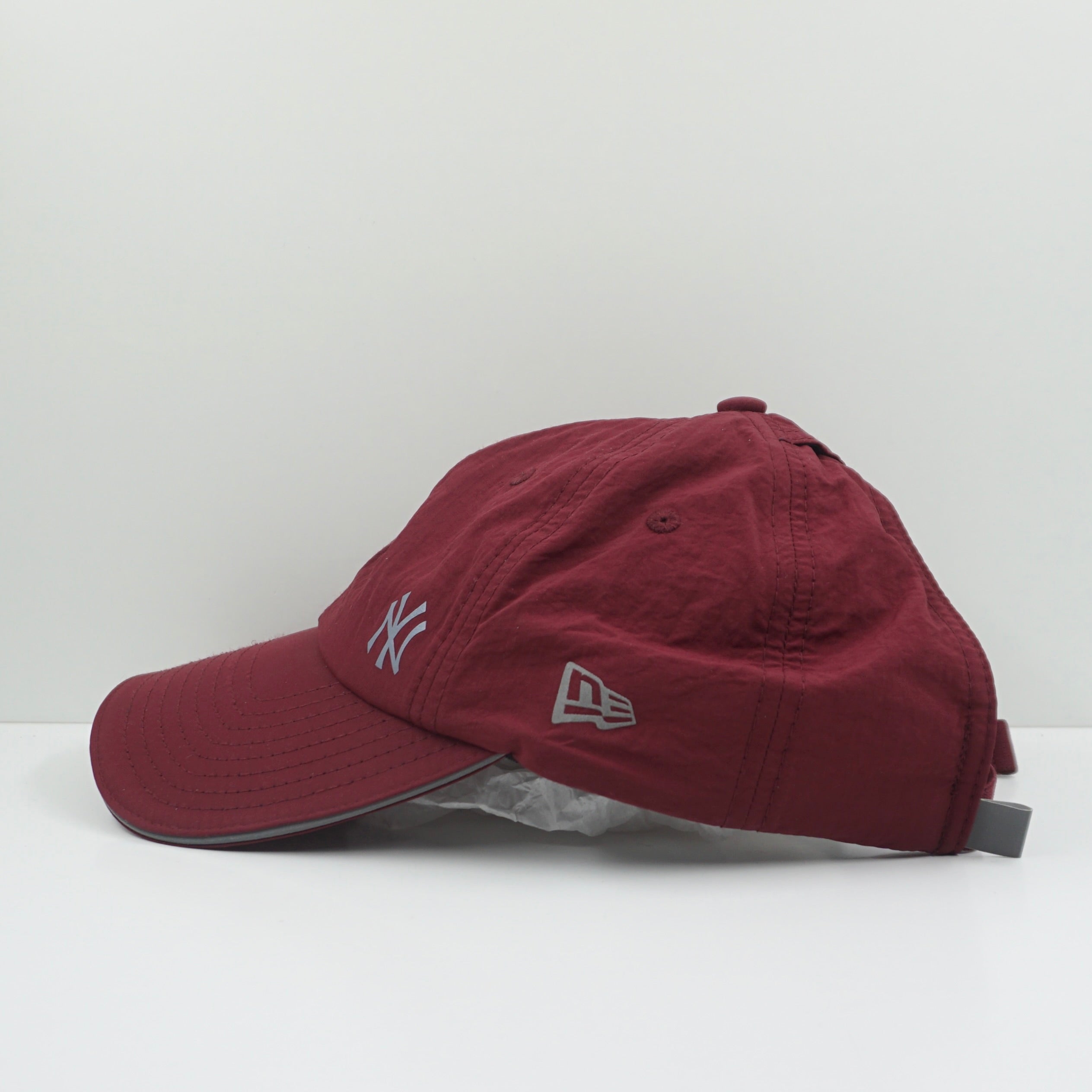 New Era New York Yankees Burgundy Nylon Adjustable Cap
