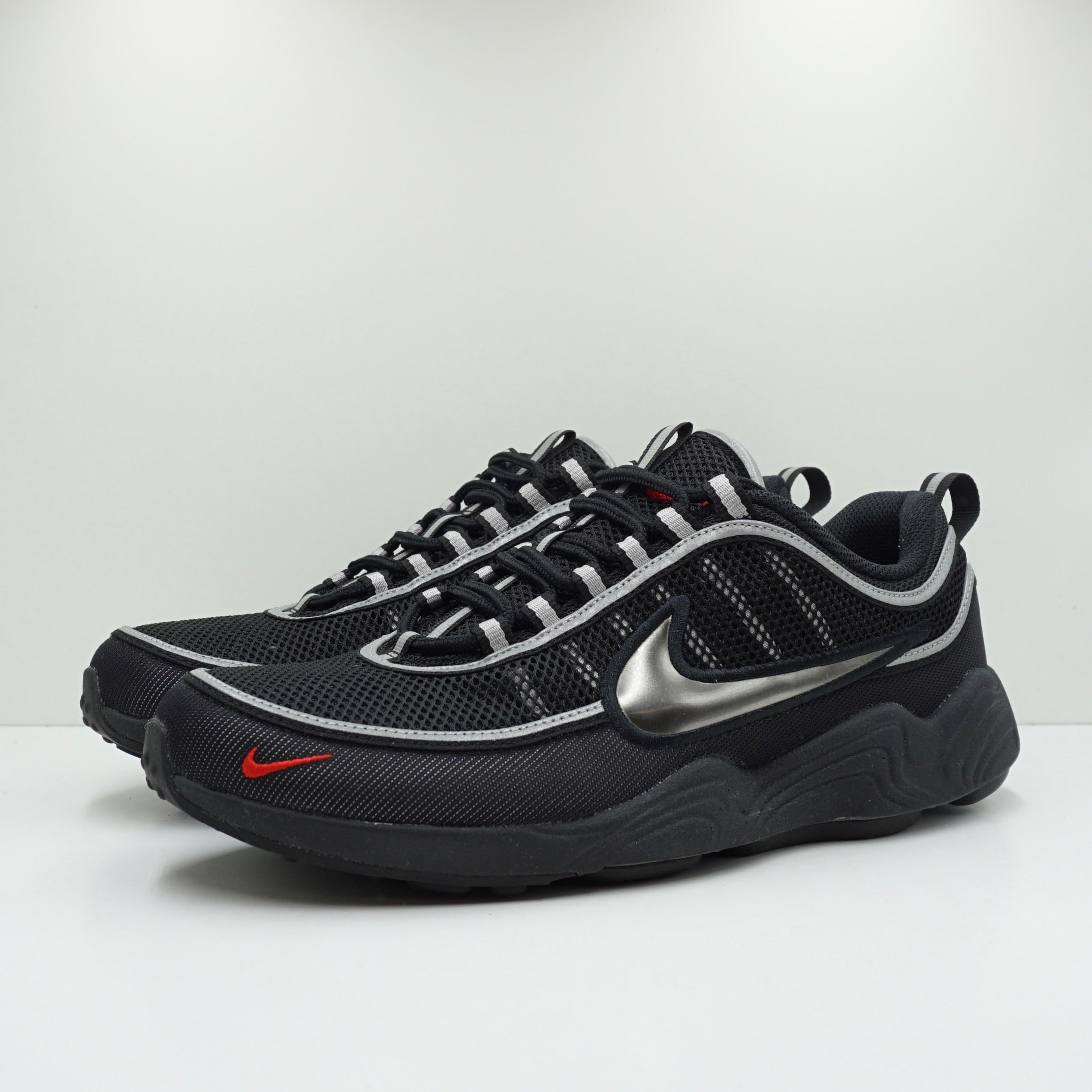 Nike Air Zoom Spiridon Black Metallic Silver
