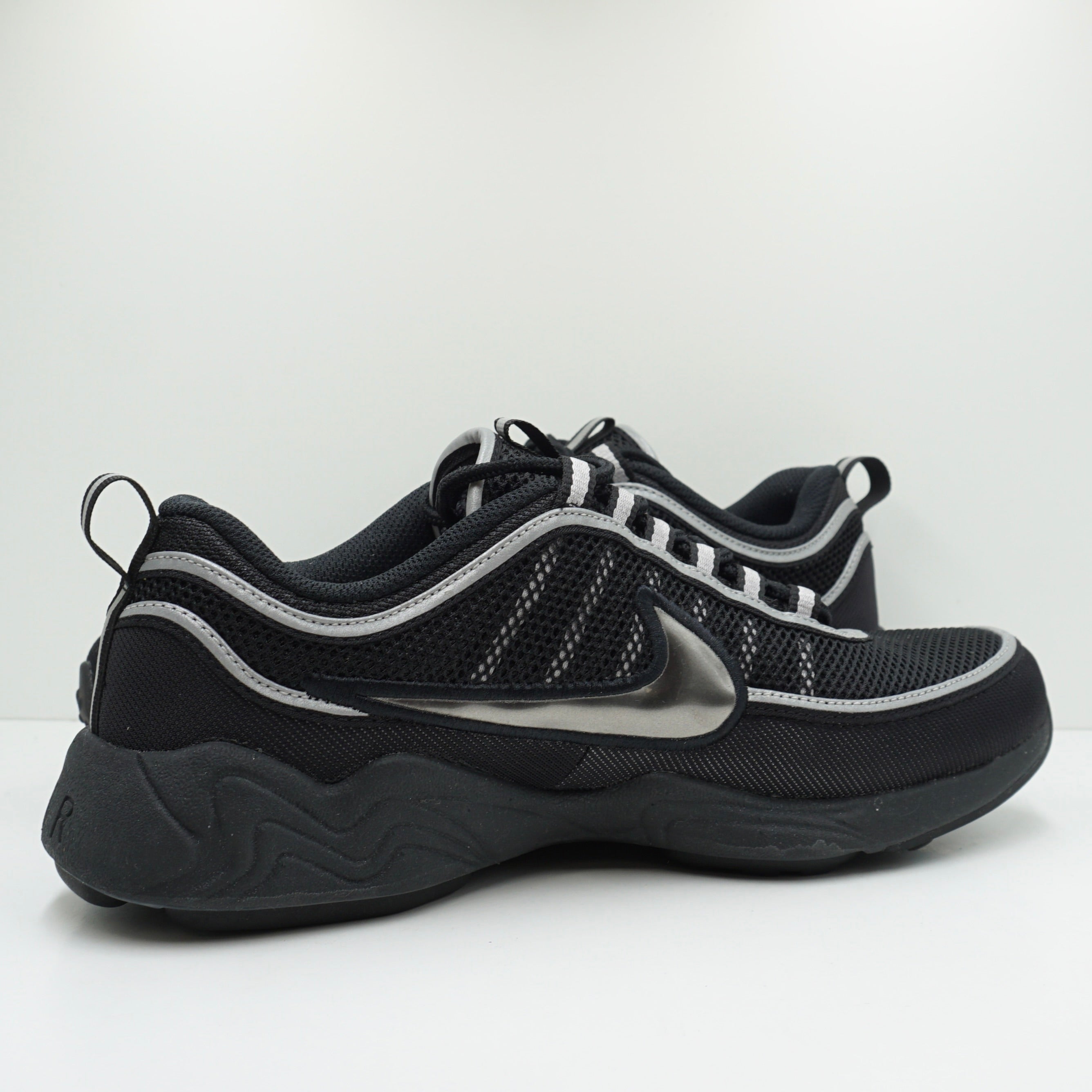 Nike Air Zoom Spiridon Black Metallic Silver