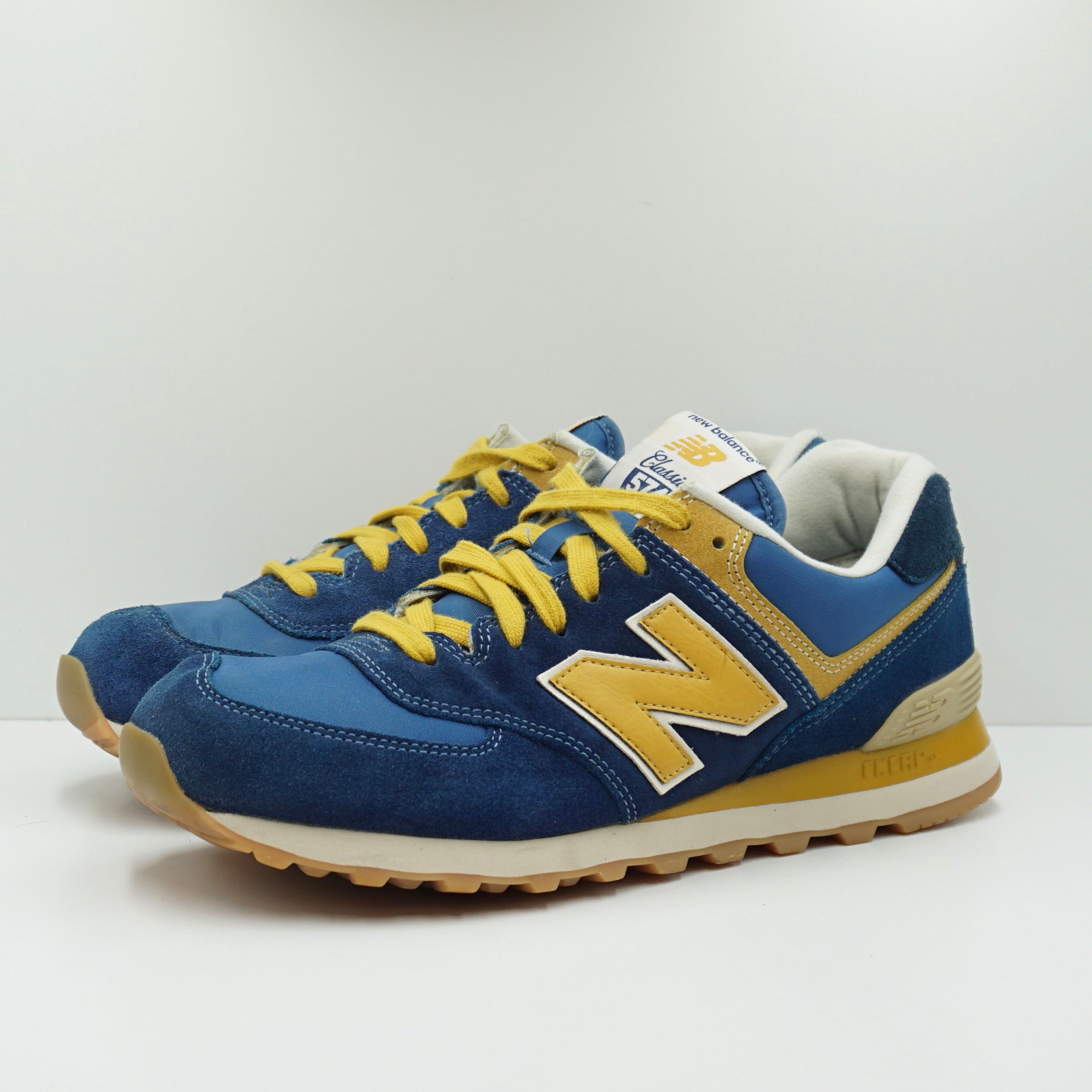 New Balance 574 Blue Yellow