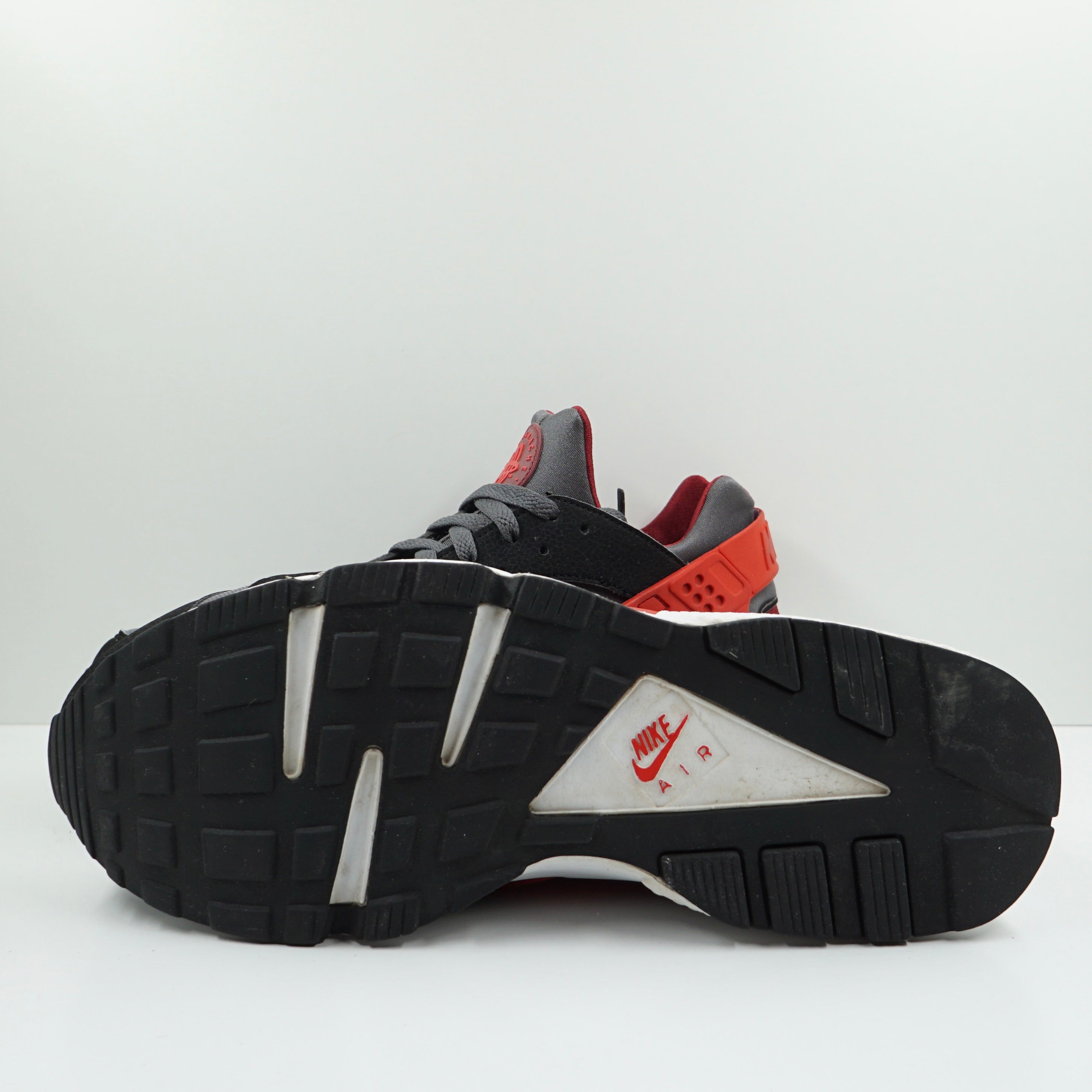 Nike Air Huarache Run Dark Grey Challenge Red