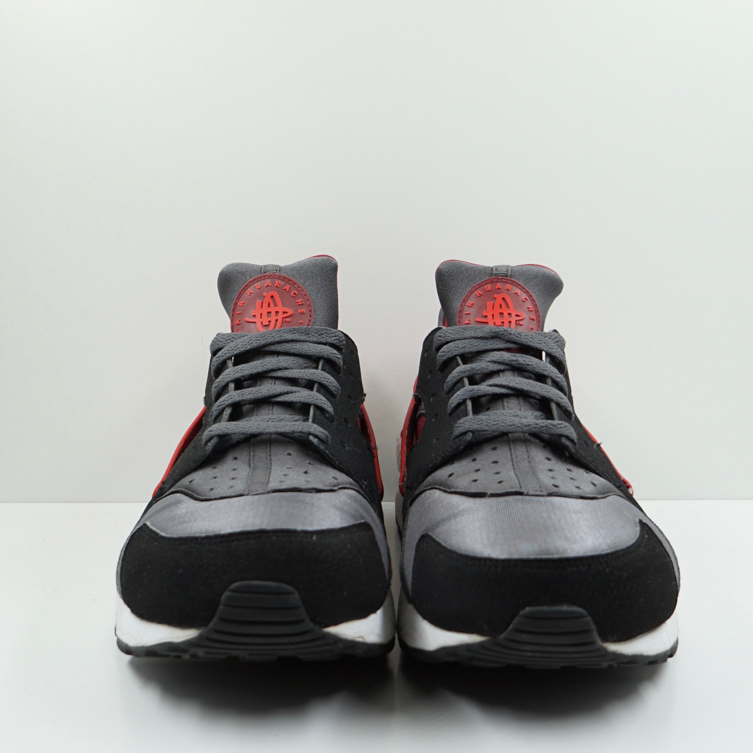 Nike Air Huarache Run Dark Grey Challenge Red