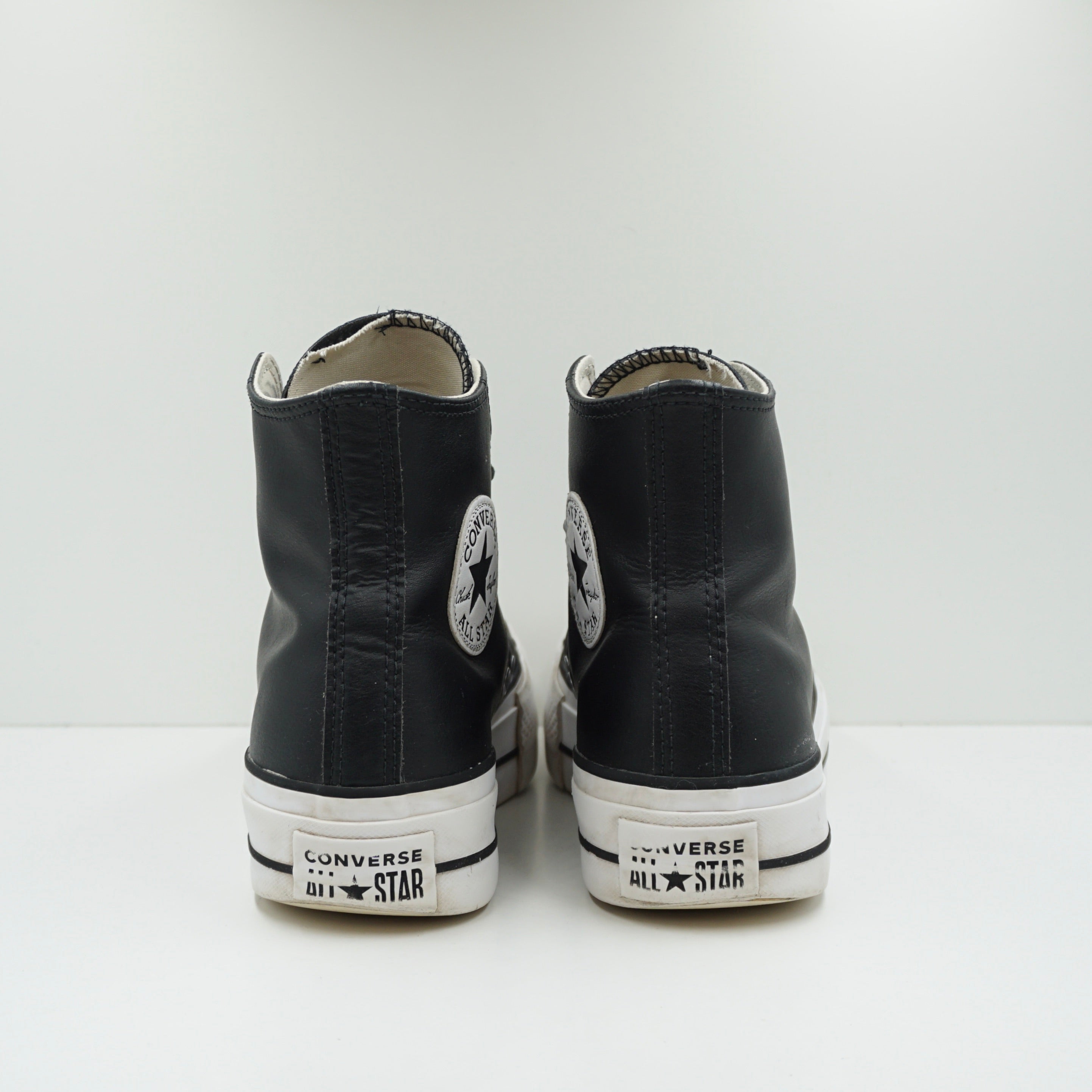Converse Chuck Taylor All Star Lift Hi Black Leather (W)