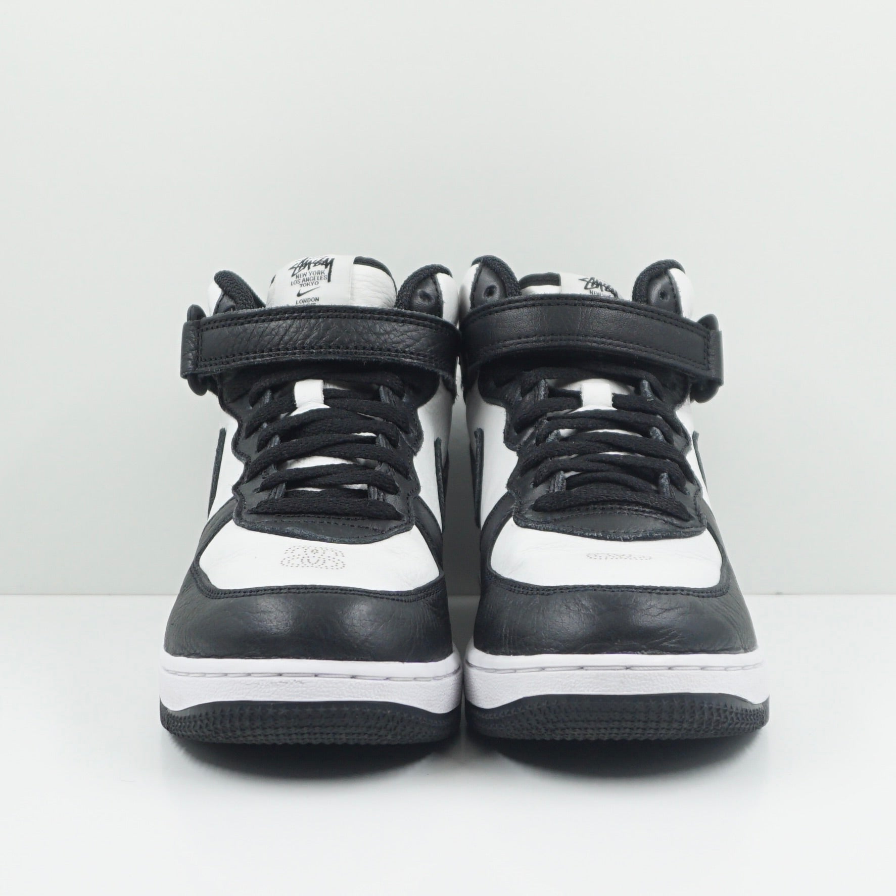 Nike Air Force 1 Mid Stussy Light Bone Black (PS)