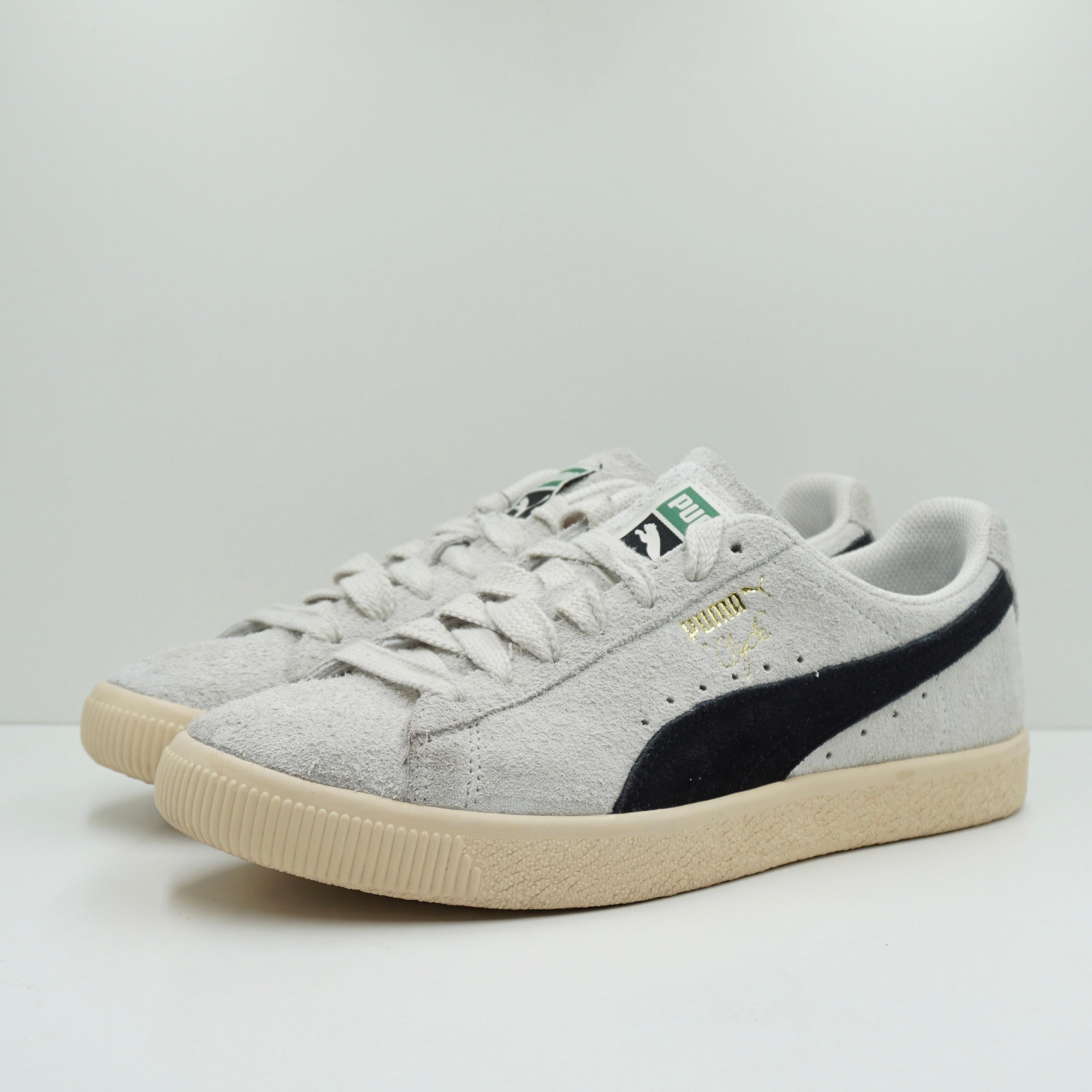 Puma Clyde Hairy Suede Sedate Grey