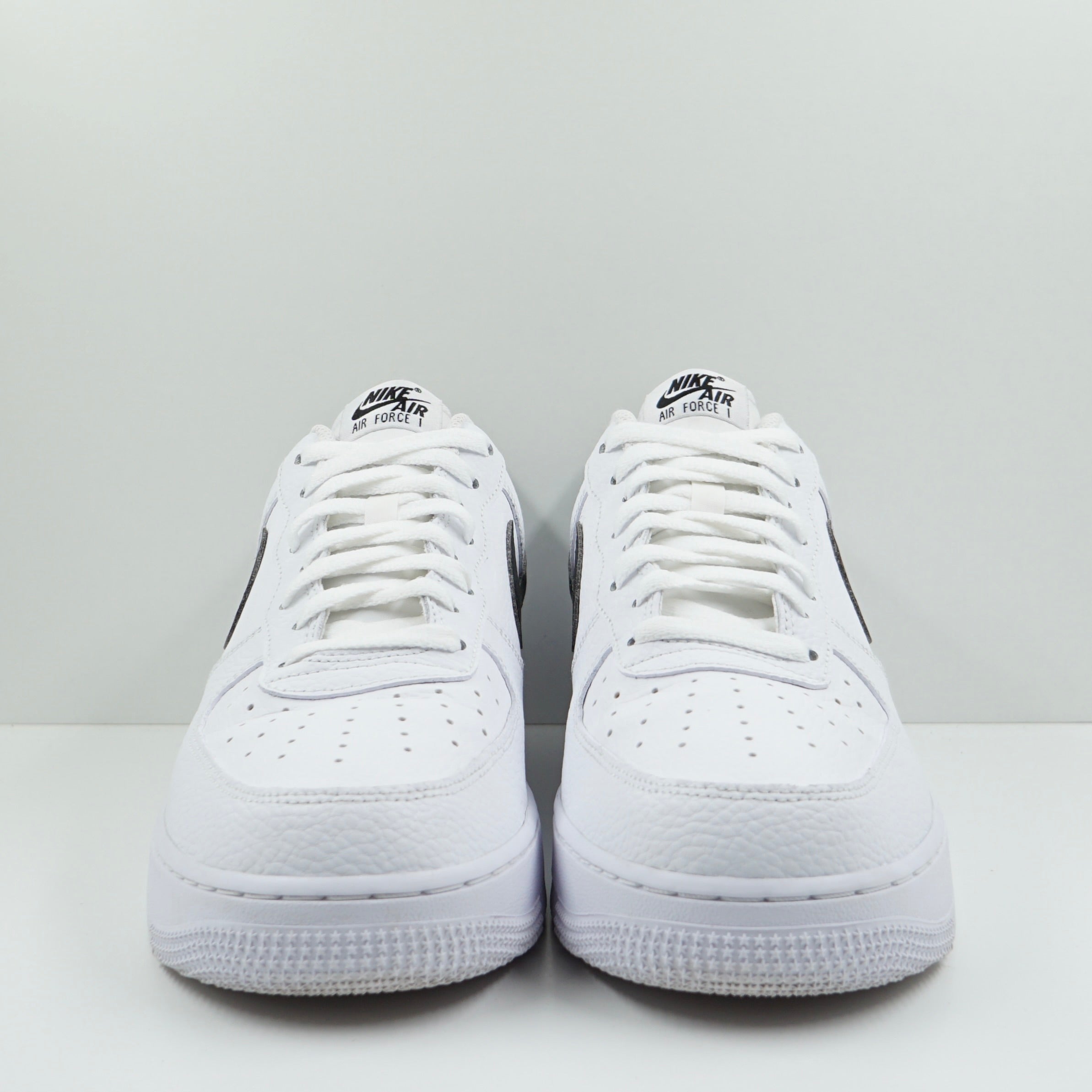 Nike Air Force 1 Low '07 White Black Pebbled Leather