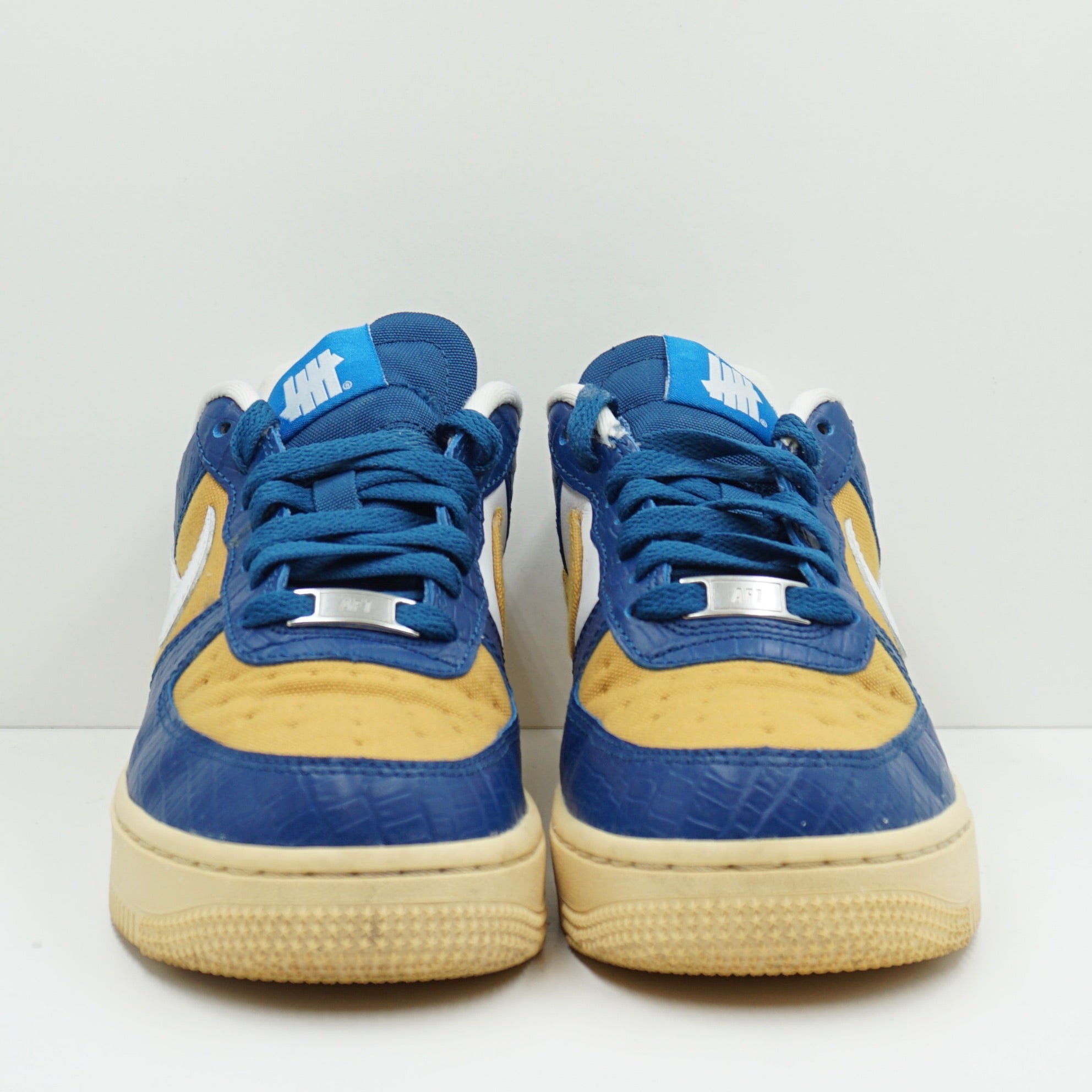 Nike Air Force 1 Low SP Undefeated 5 On It Blue Yellow Croc