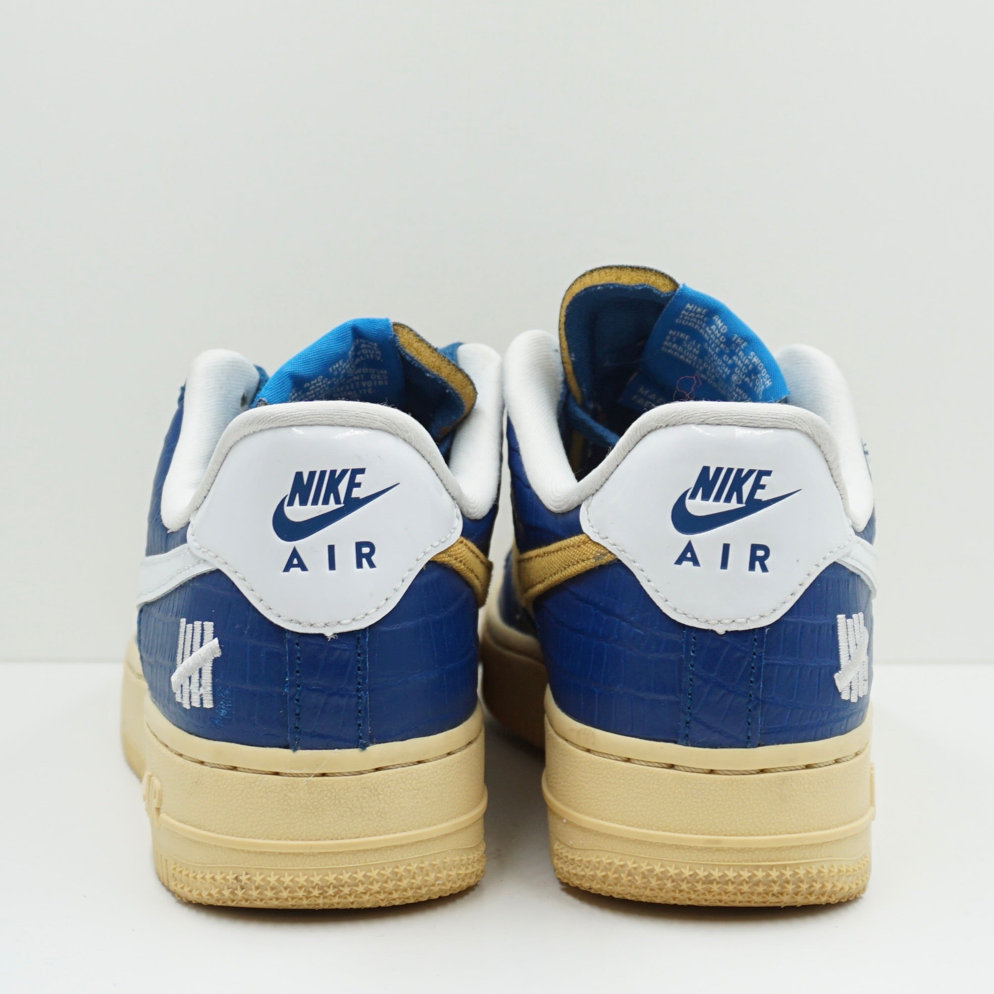 Nike Air Force 1 Low SP Undefeated 5 On It Blue Yellow Croc
