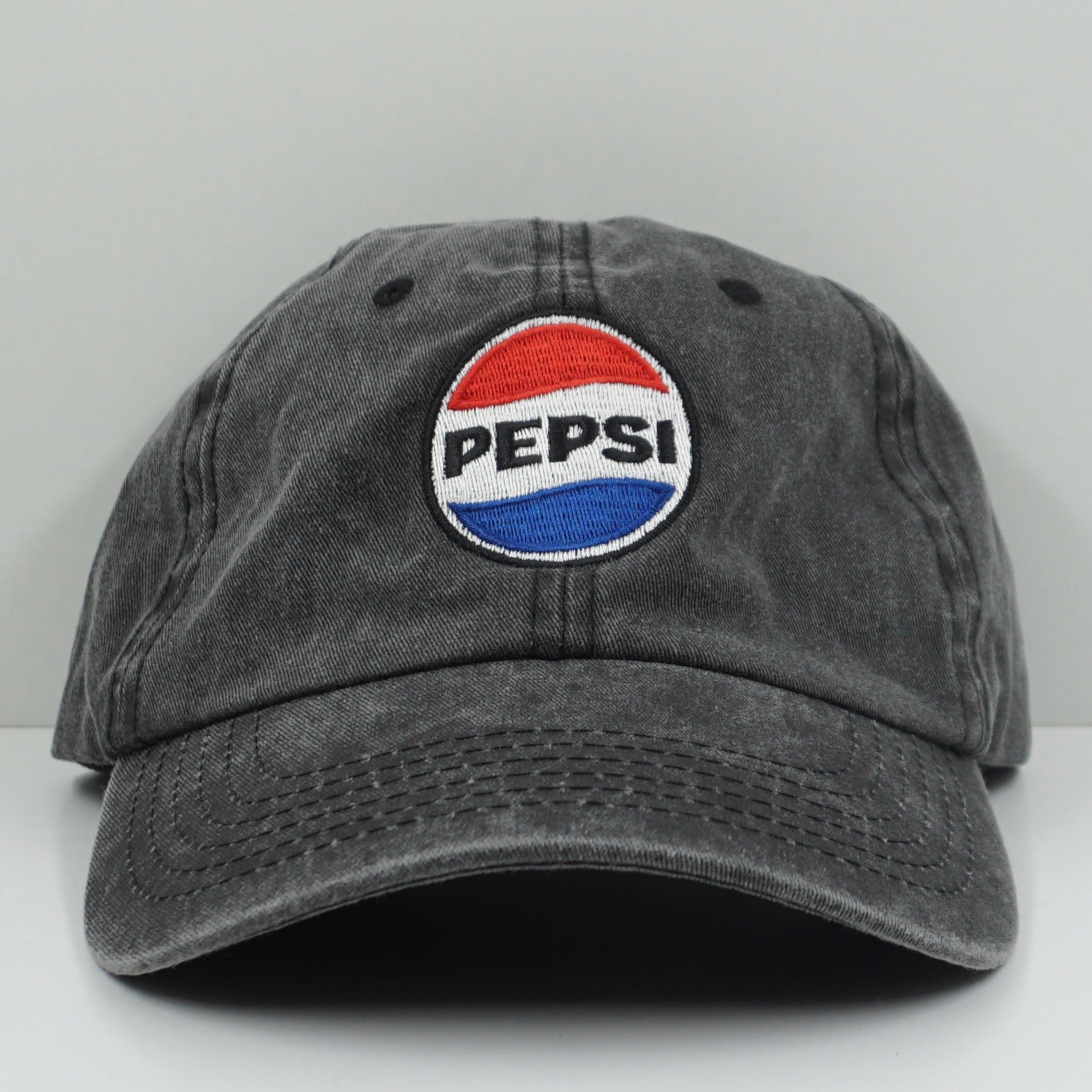 Pepsi Washed Denim Adjustable Cap