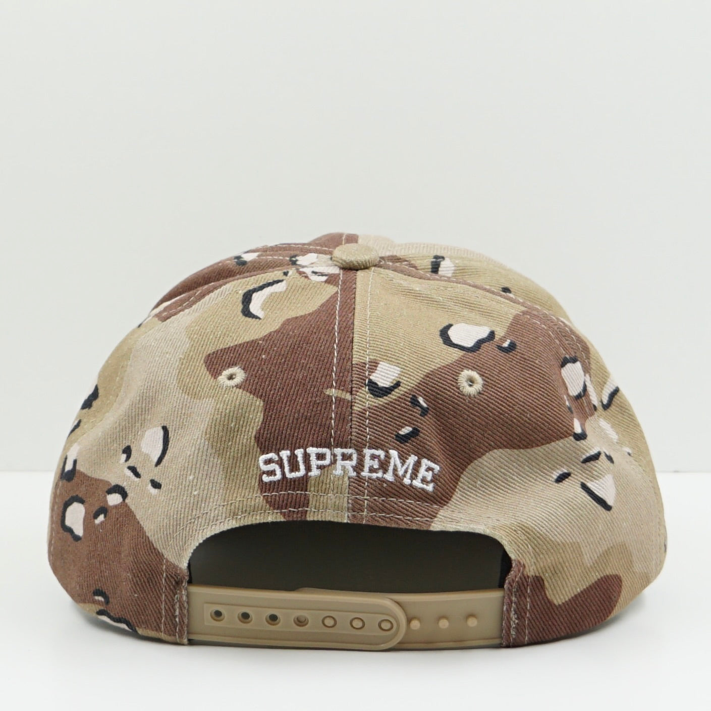 Supreme SS25 Aphex Twin 6-Panel Chocolate Chip Camo Snapback Cap