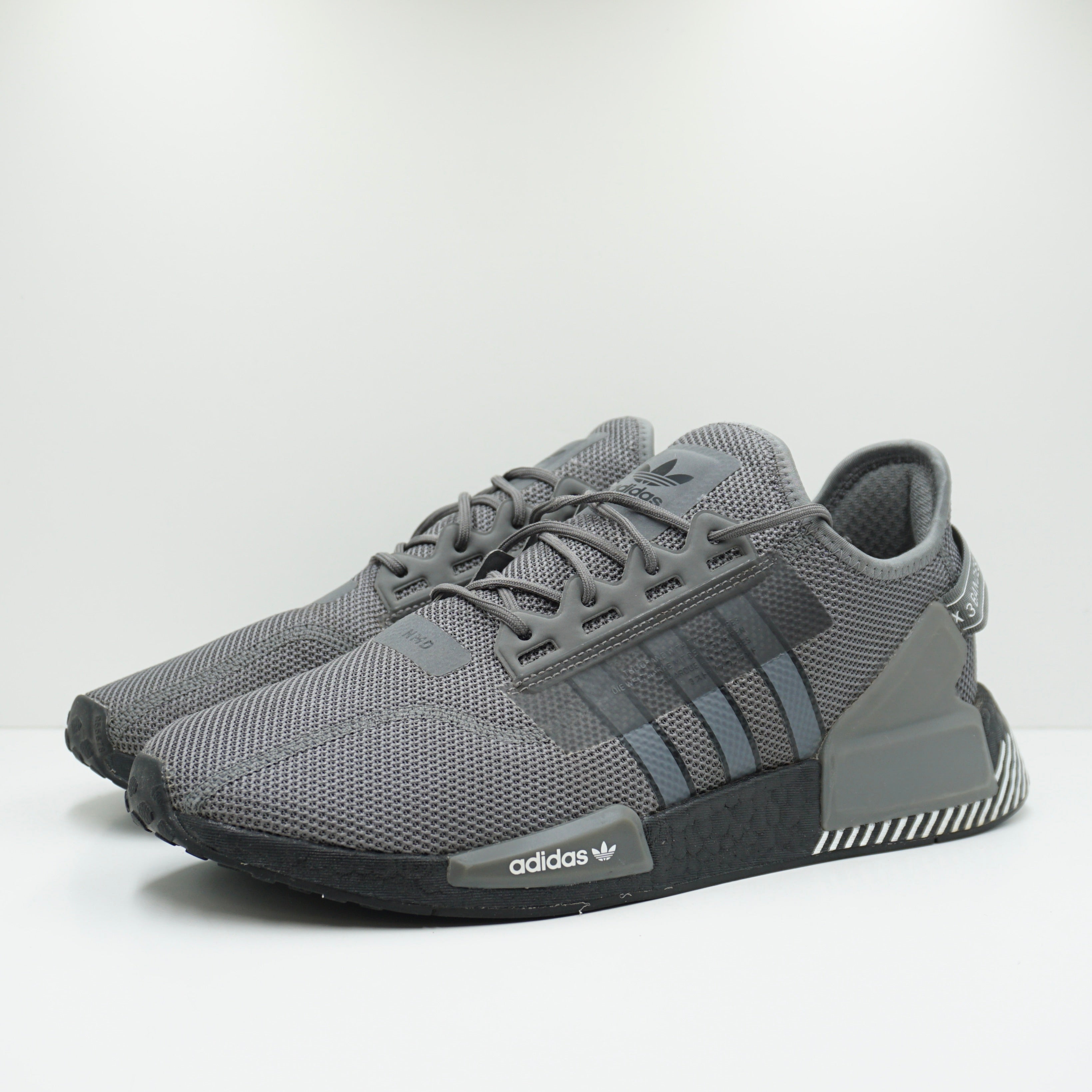 Adidas NMD_R1 V2 Grey Black Heel Stripes