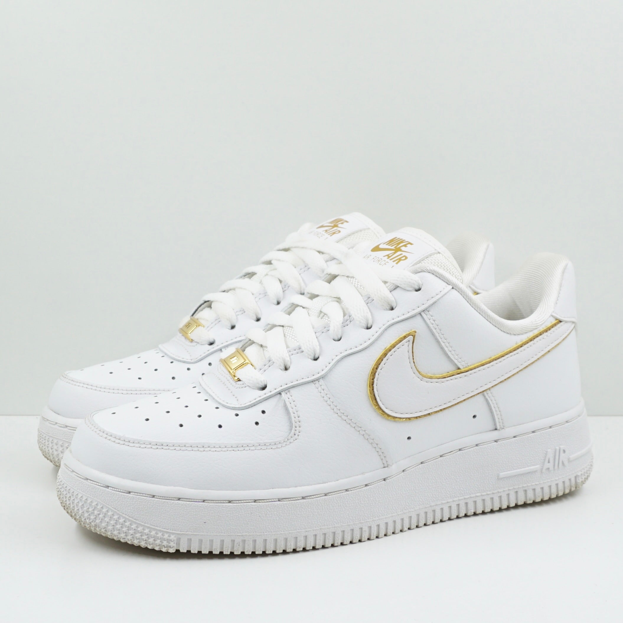 Nike Air Force 1 Low White Gold Swoosh (W)
