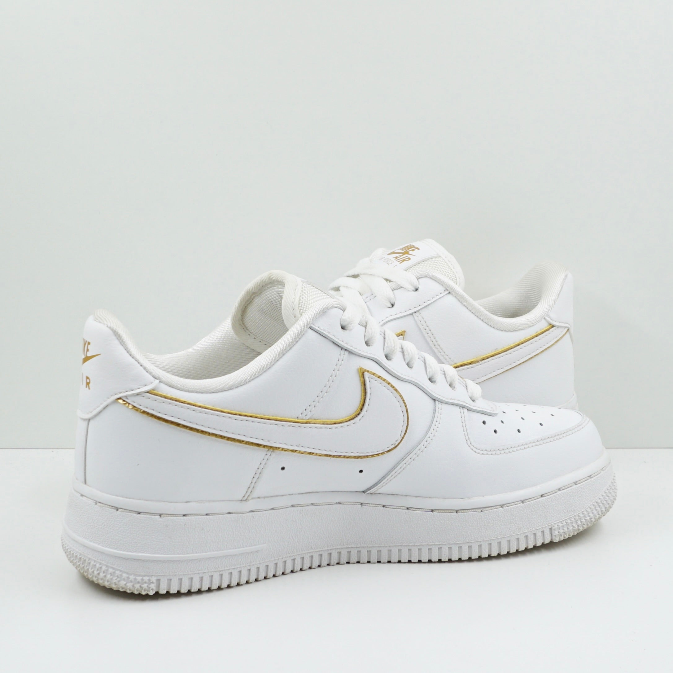 Nike Air Force 1 Low White Gold Swoosh (W)