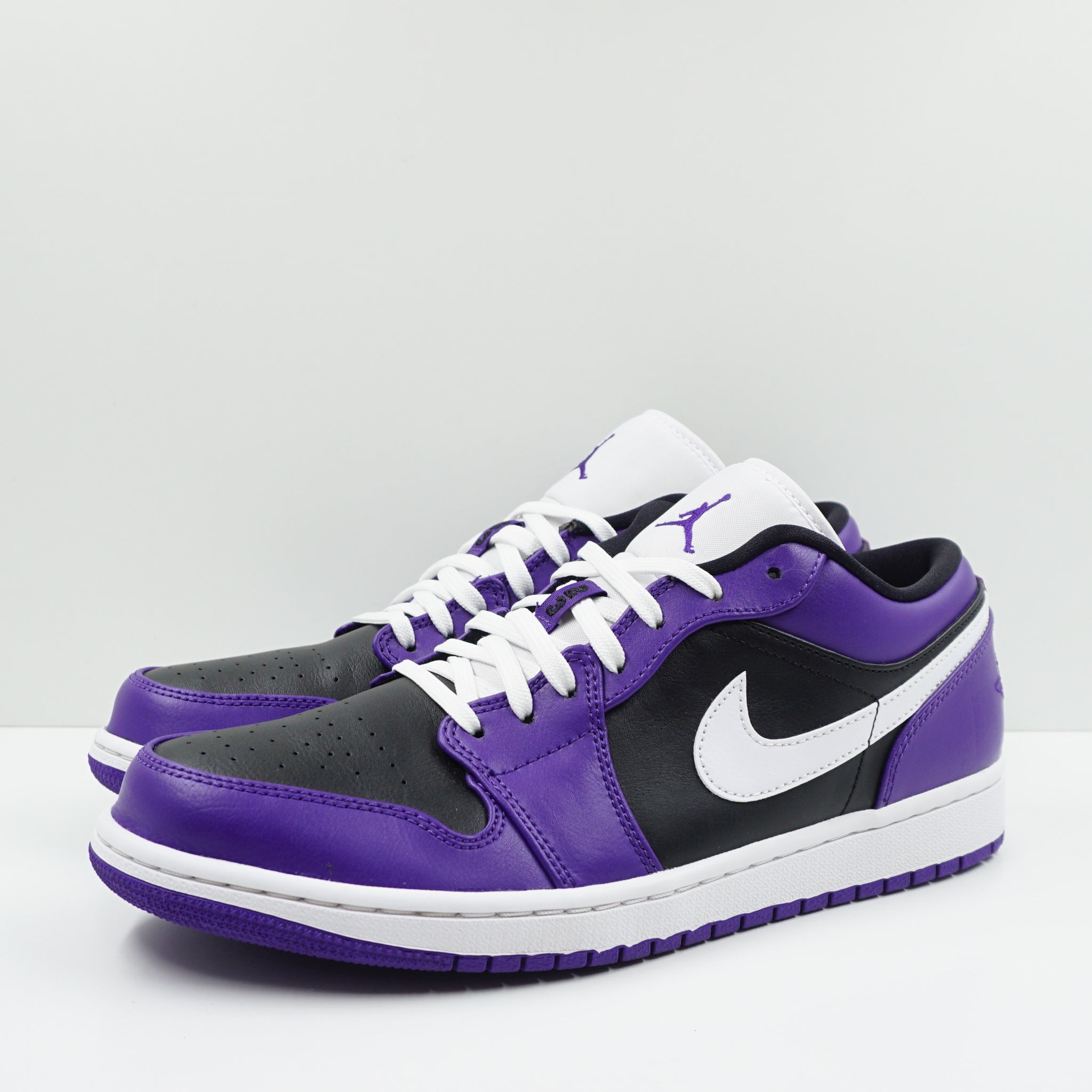 Jordan 1 Low Court Purple Black White