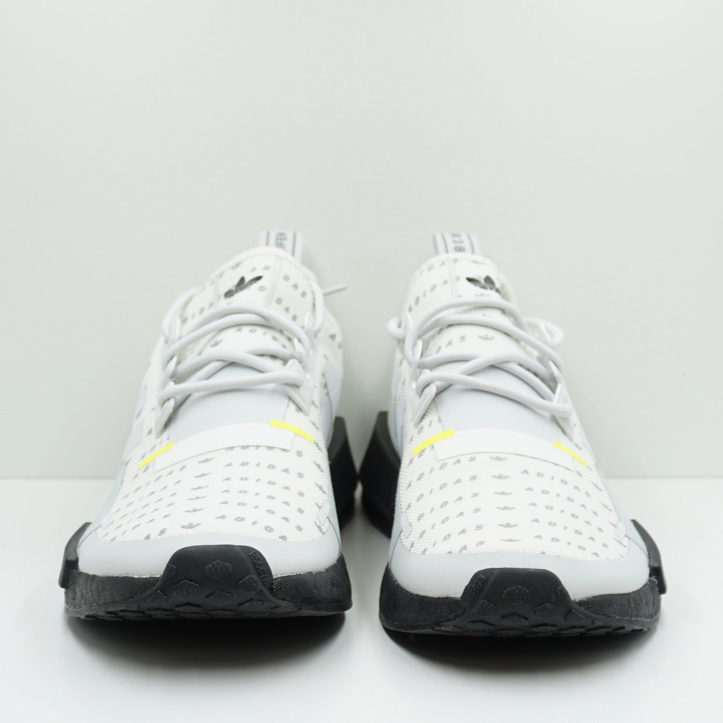 Adidas NMD R1 White Team Solar Yellow