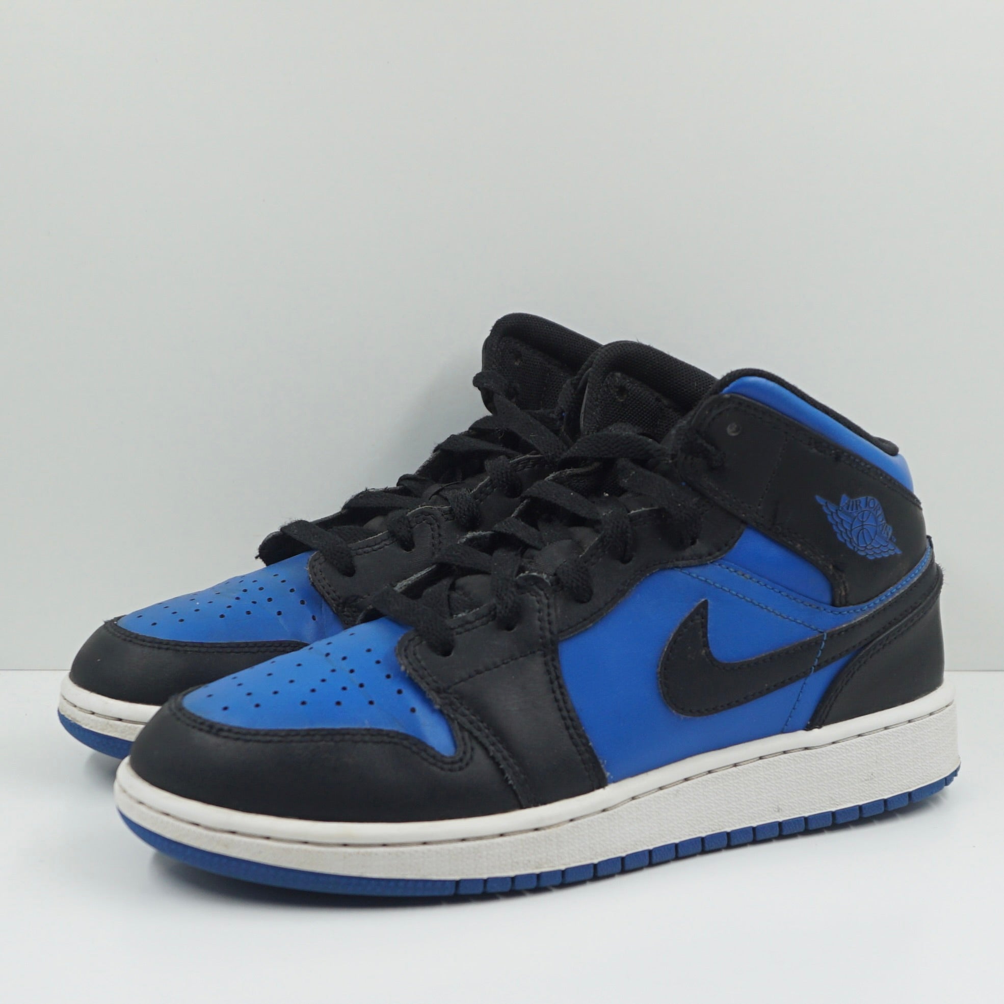 Jordan 1 Mid Black Royal Blue (GS)