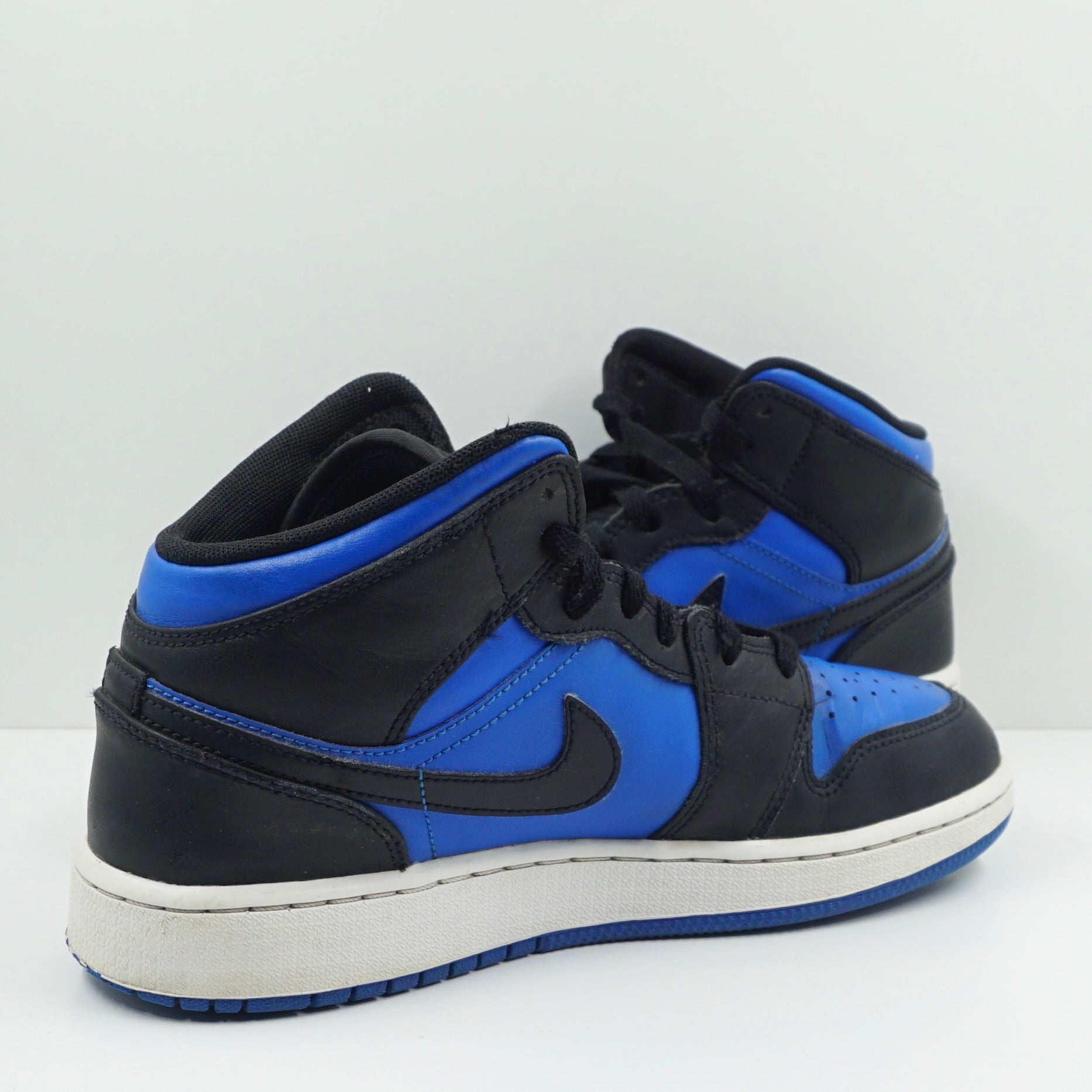 Jordan 1 Mid Black Royal Blue (GS)