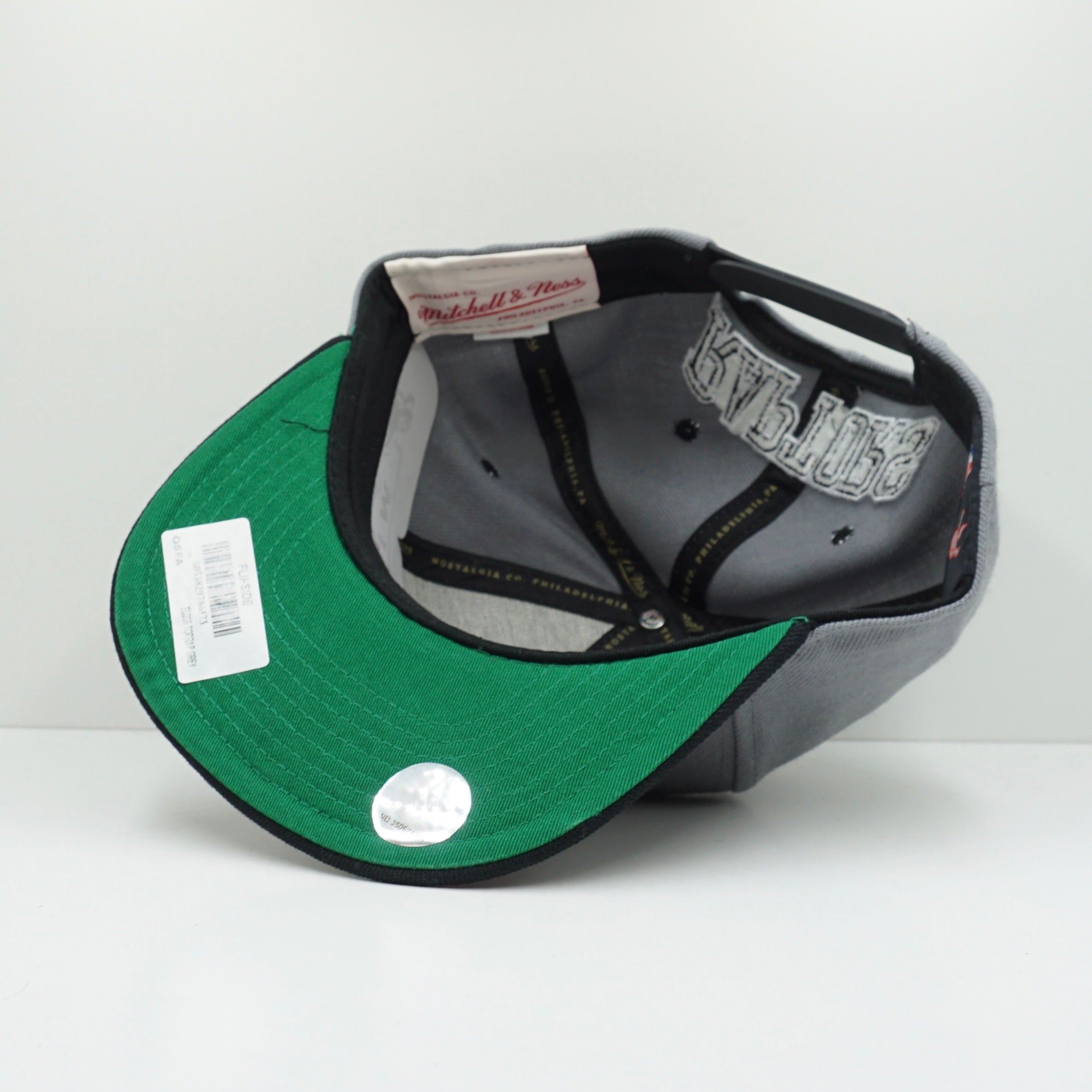 Mitchell & Ness Raptors Grey Snapback Cap