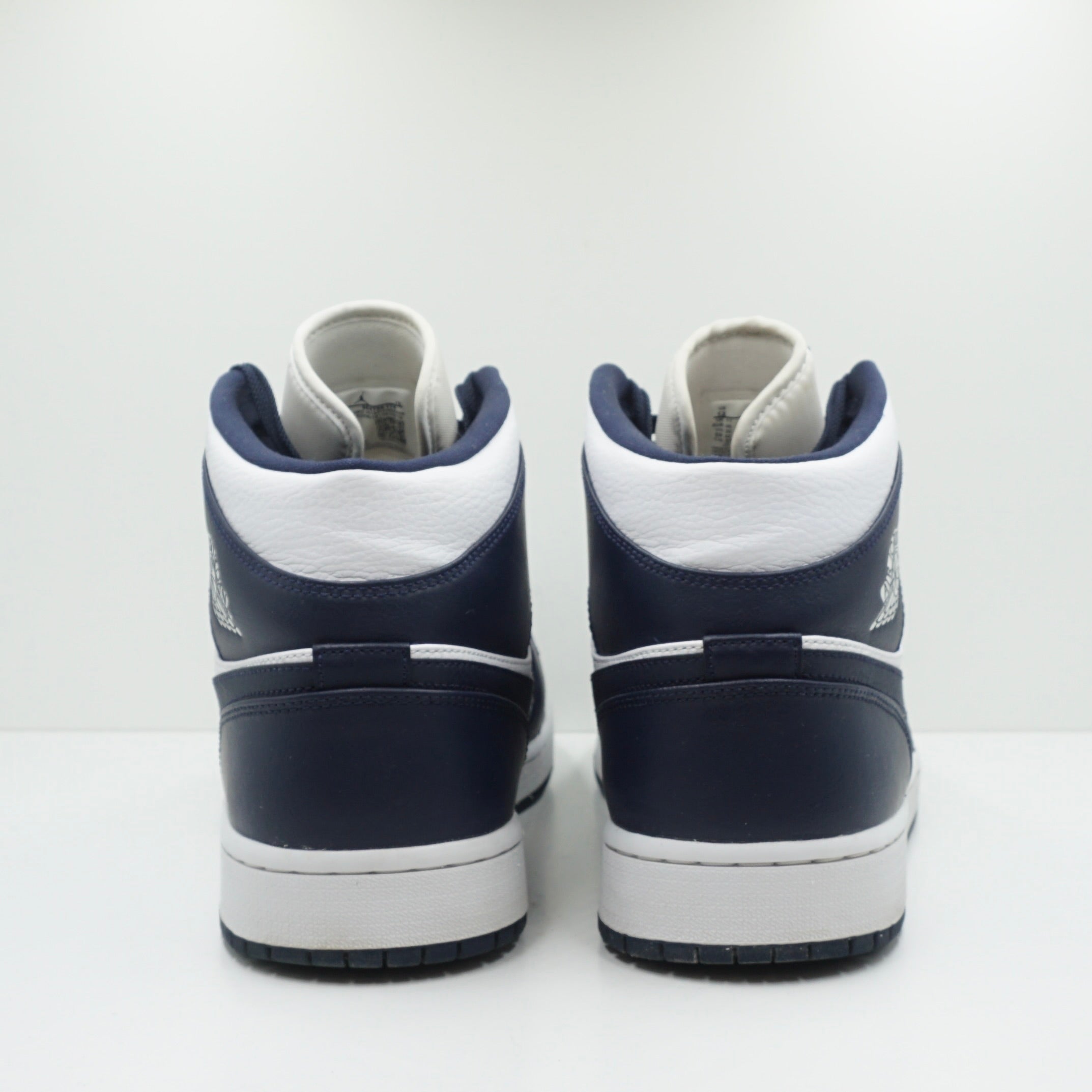 Jordan 1 Mid White Metallic Gold Obsidian