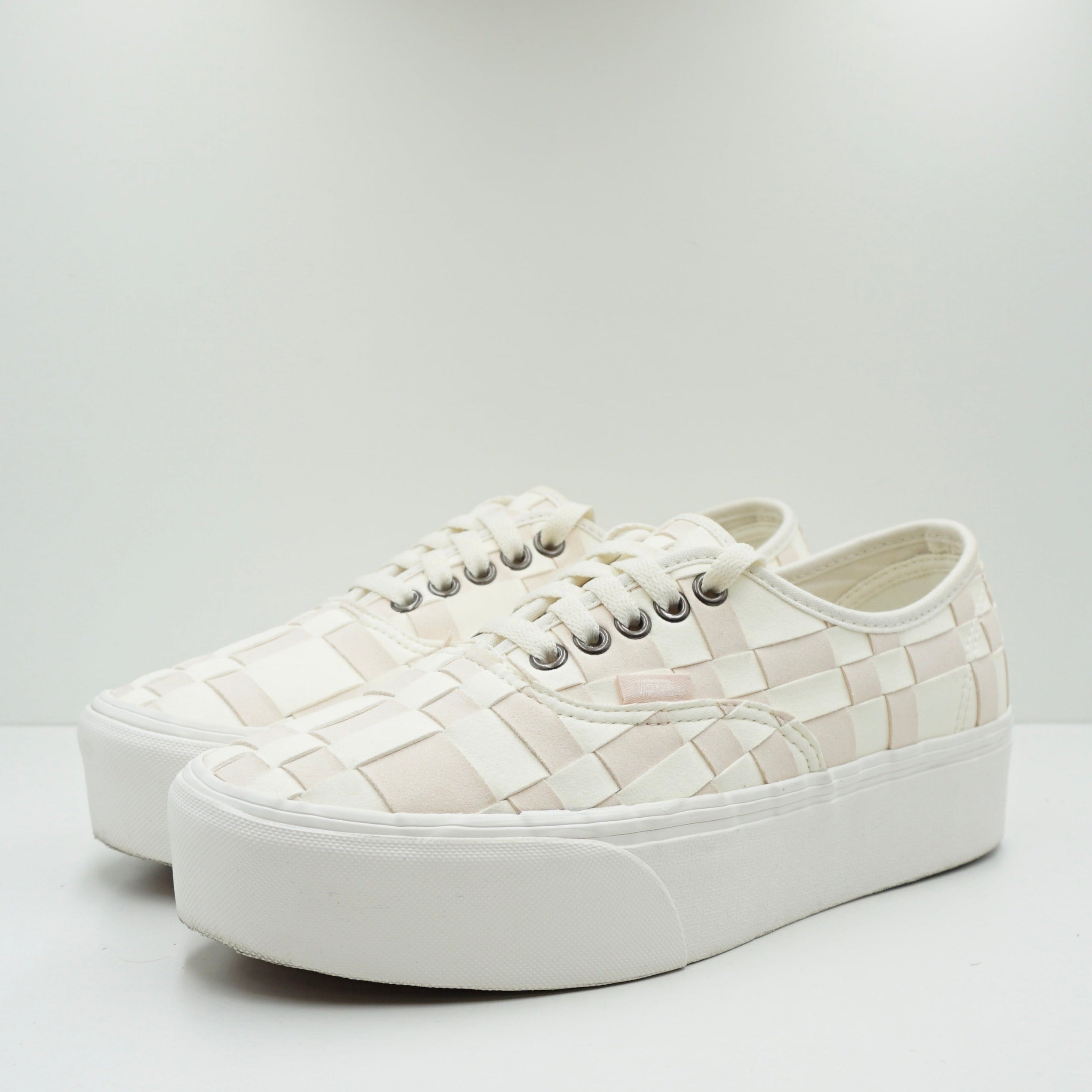 Vans Authentic Stackform Woven White Pink